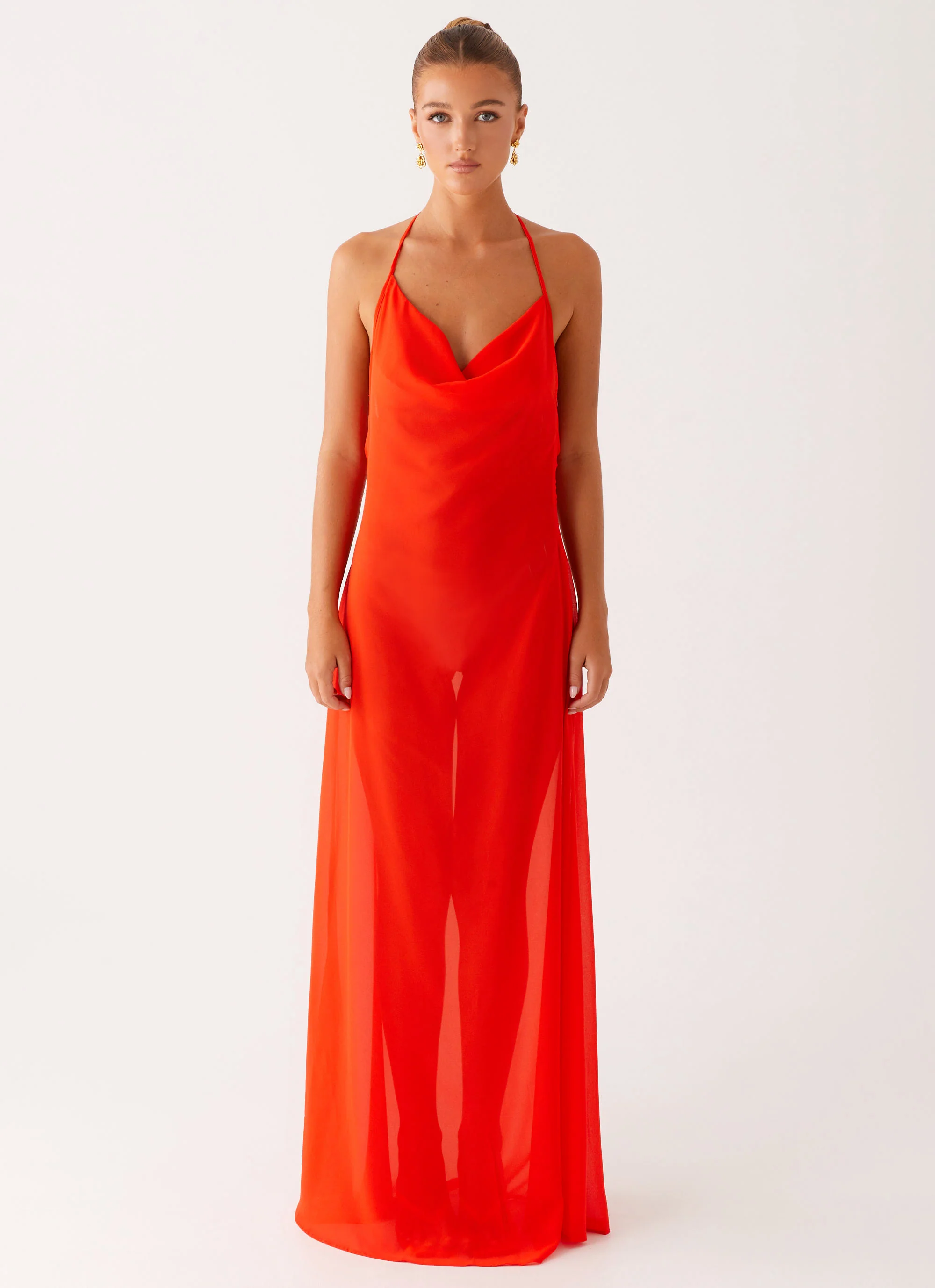 Fantasy Maxi Dress - Orange - Image 2
