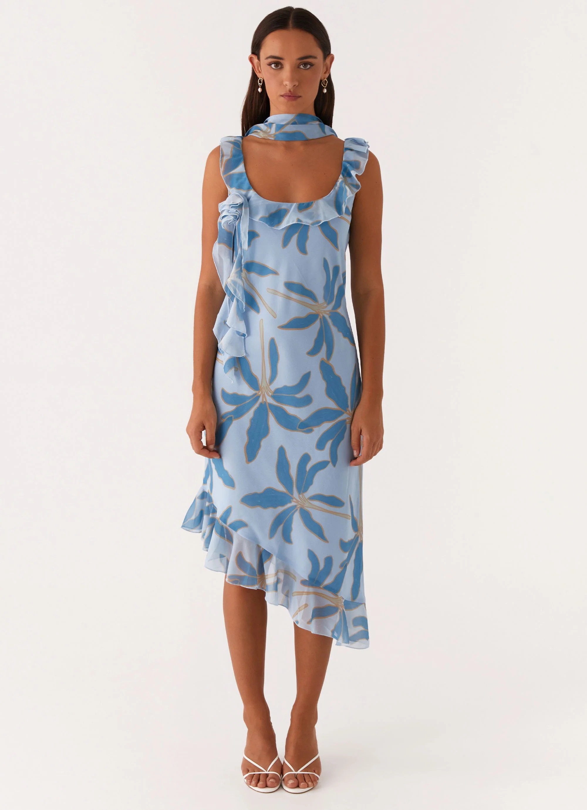 Fariday Midi Dress - Opulent Blue - Image 2