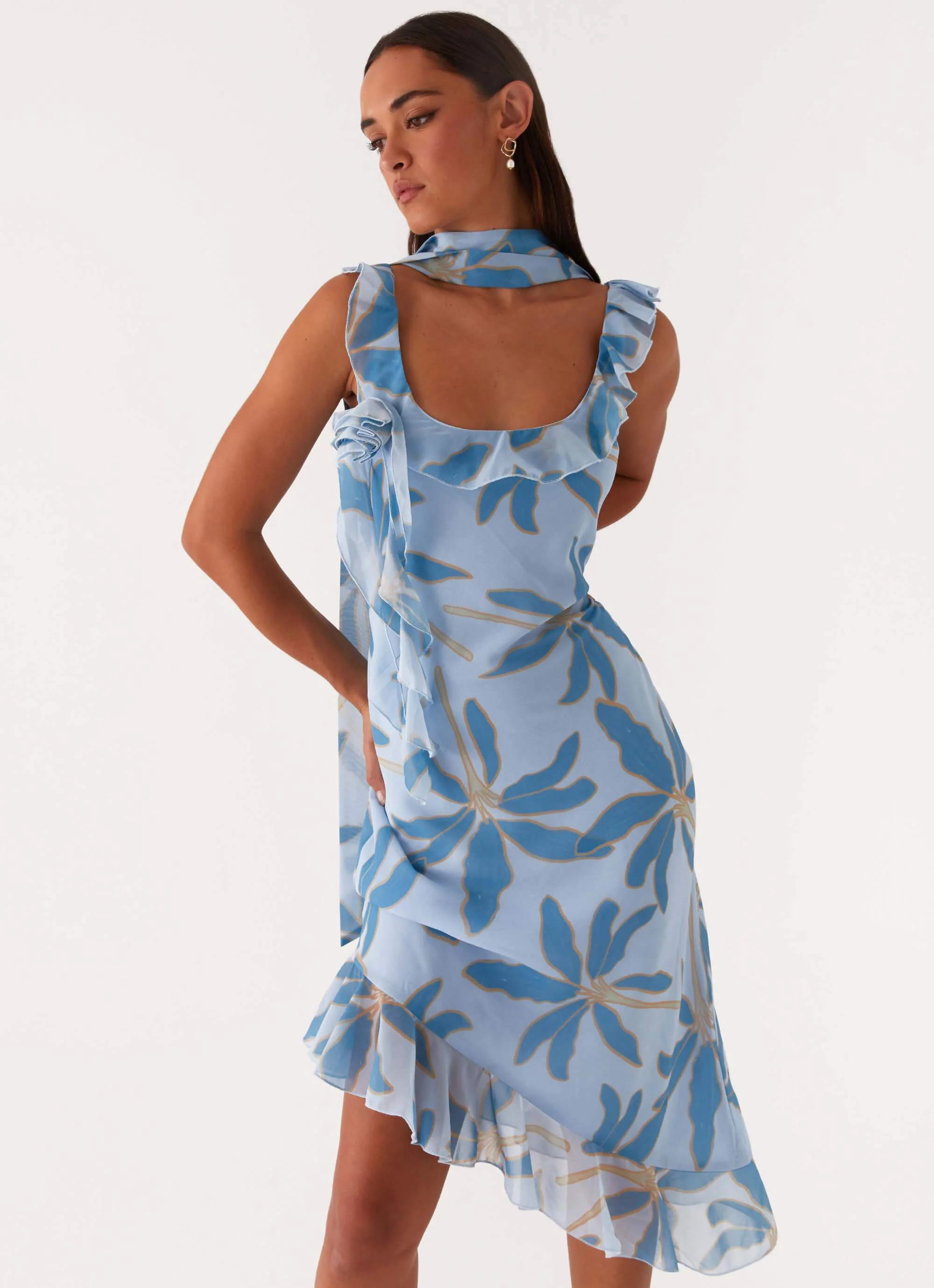 Fariday Midi Dress - Opulent Blue - Image 6