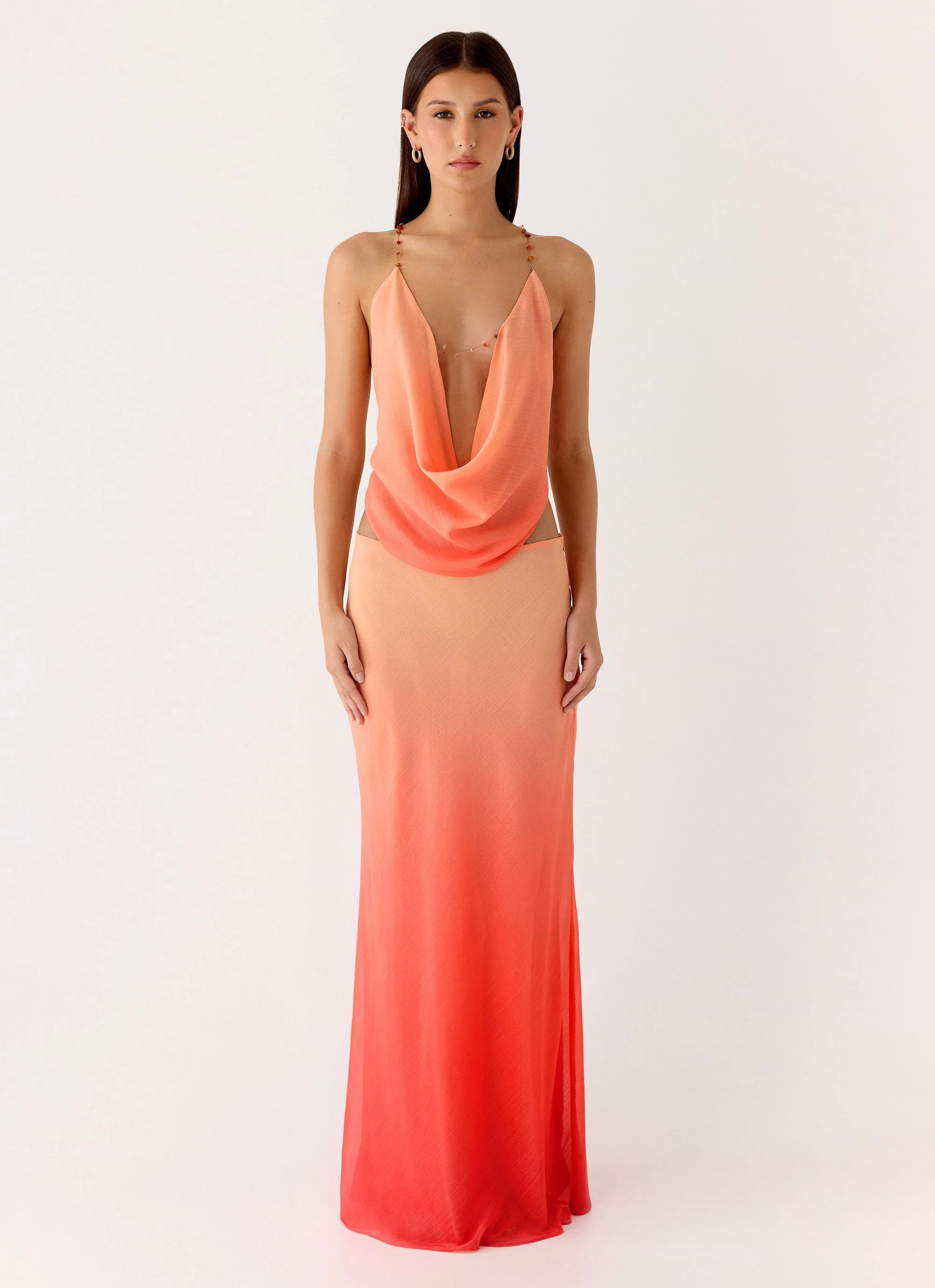 Feliciana Cowl Top - Sunset Ombre - Image 8