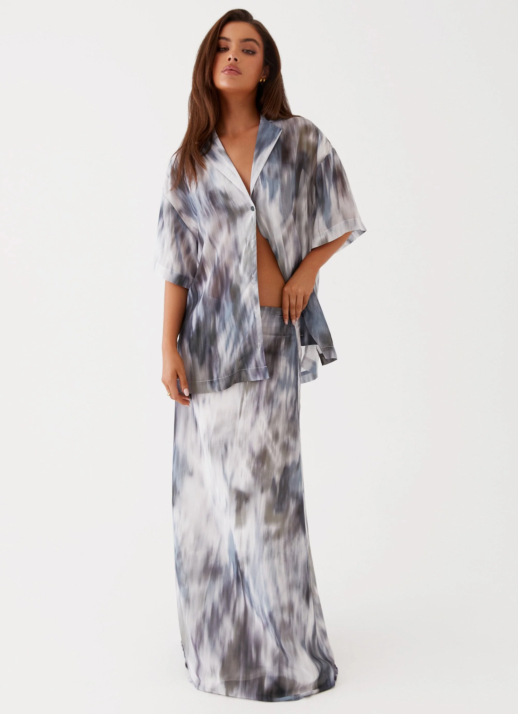 Fight The Feeling Oversized Shirt - Gloom - Image 5