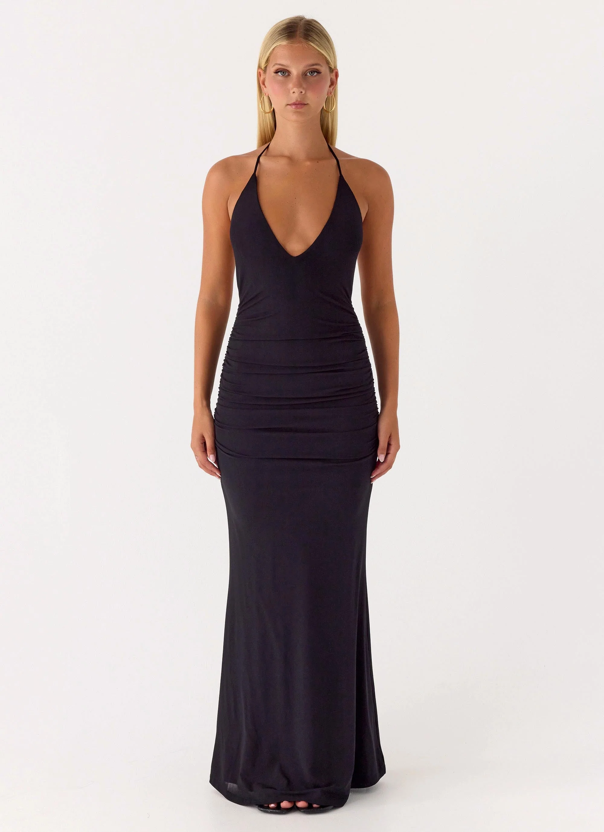 Fine By Me Maxi Dress - Black - Image 2