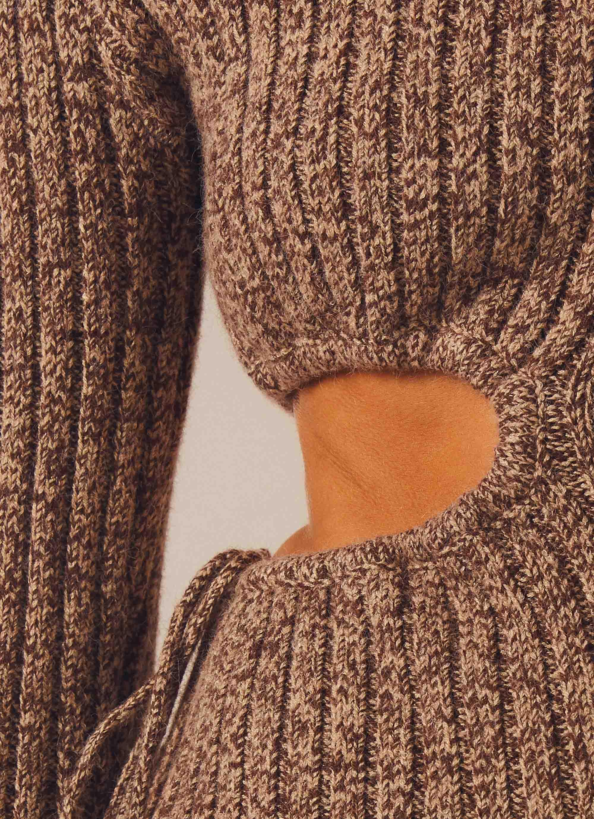 Finesse Knit Mini Dress - Cinnamon - Image 5