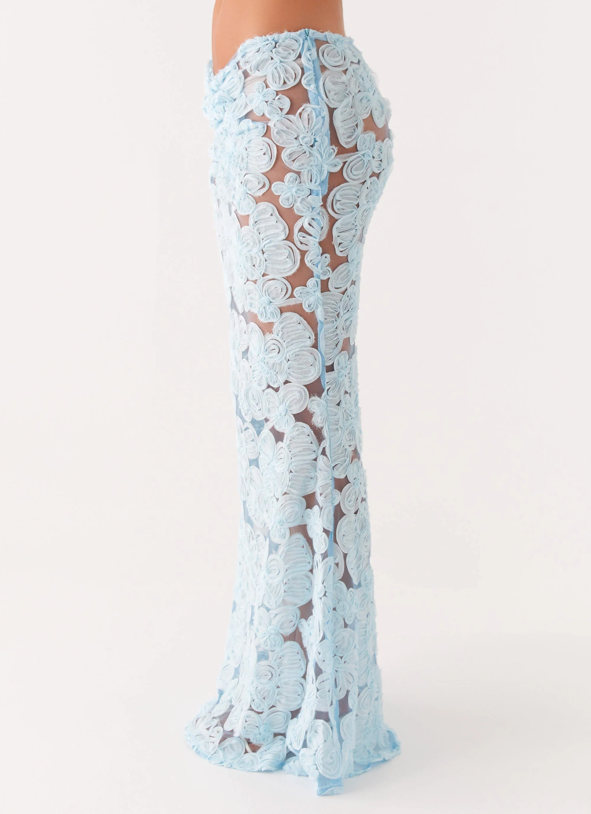 Fiorella Floret Maxi Skirt - Blue - Image 2