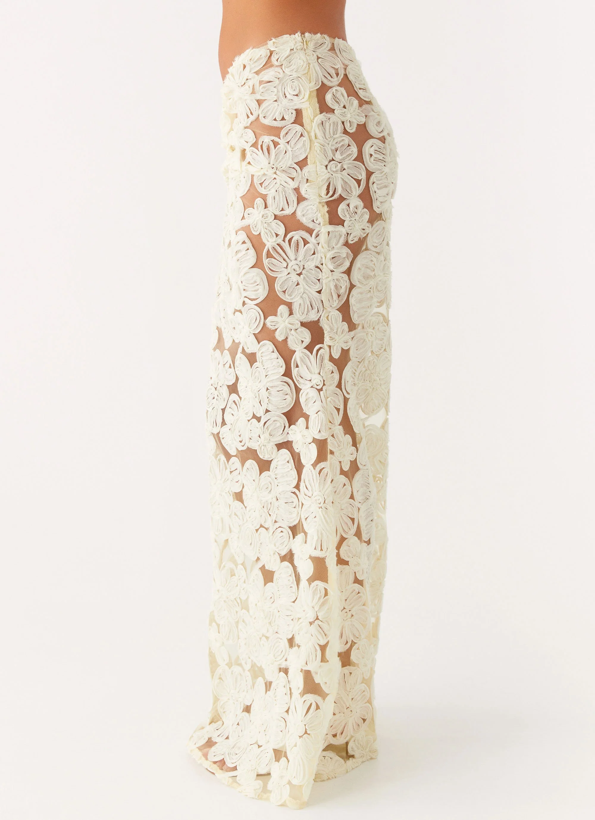 Fiorella Floret Maxi Skirt - Yellow - Image 3