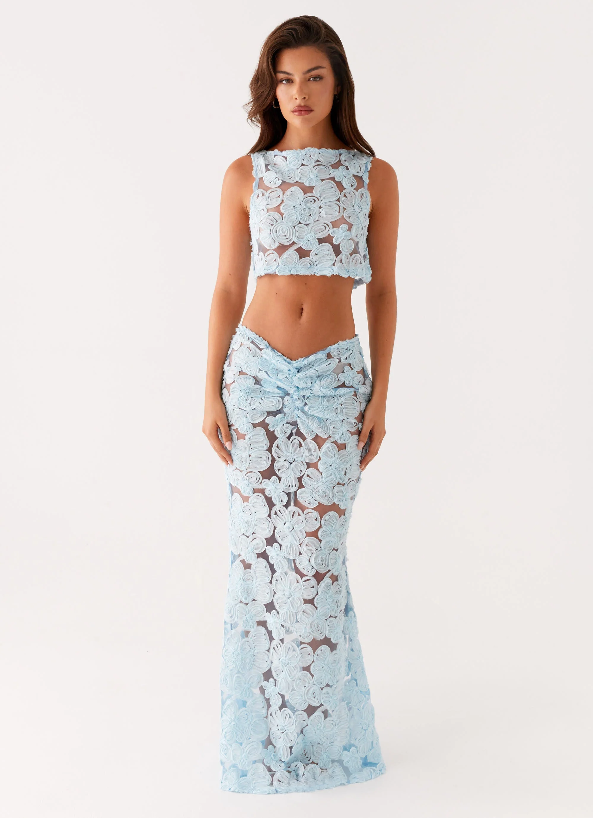 Fiorella Floret Top - Blue - Image 2