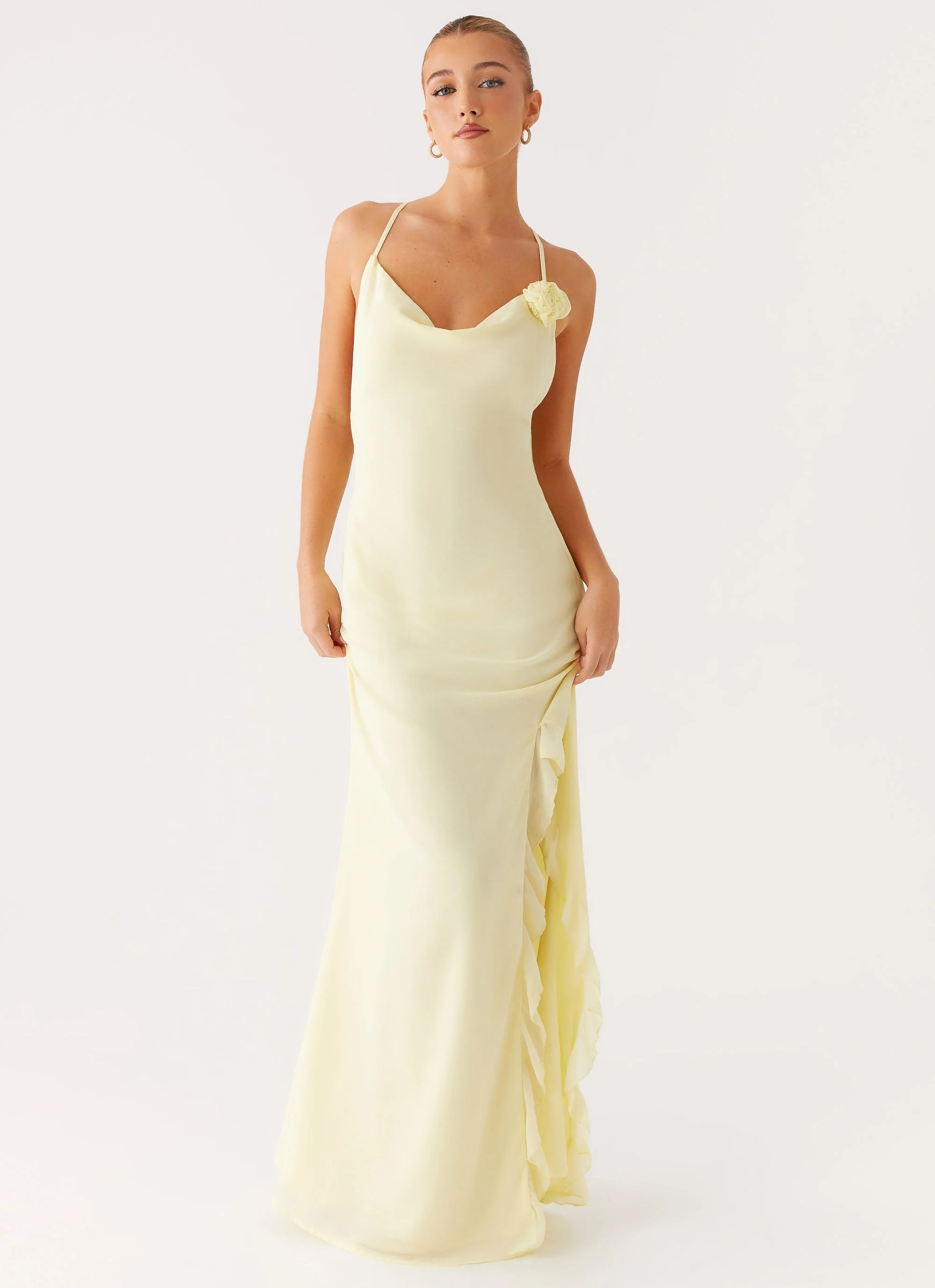 First Class Maxi Dress - Yellow - Image 2