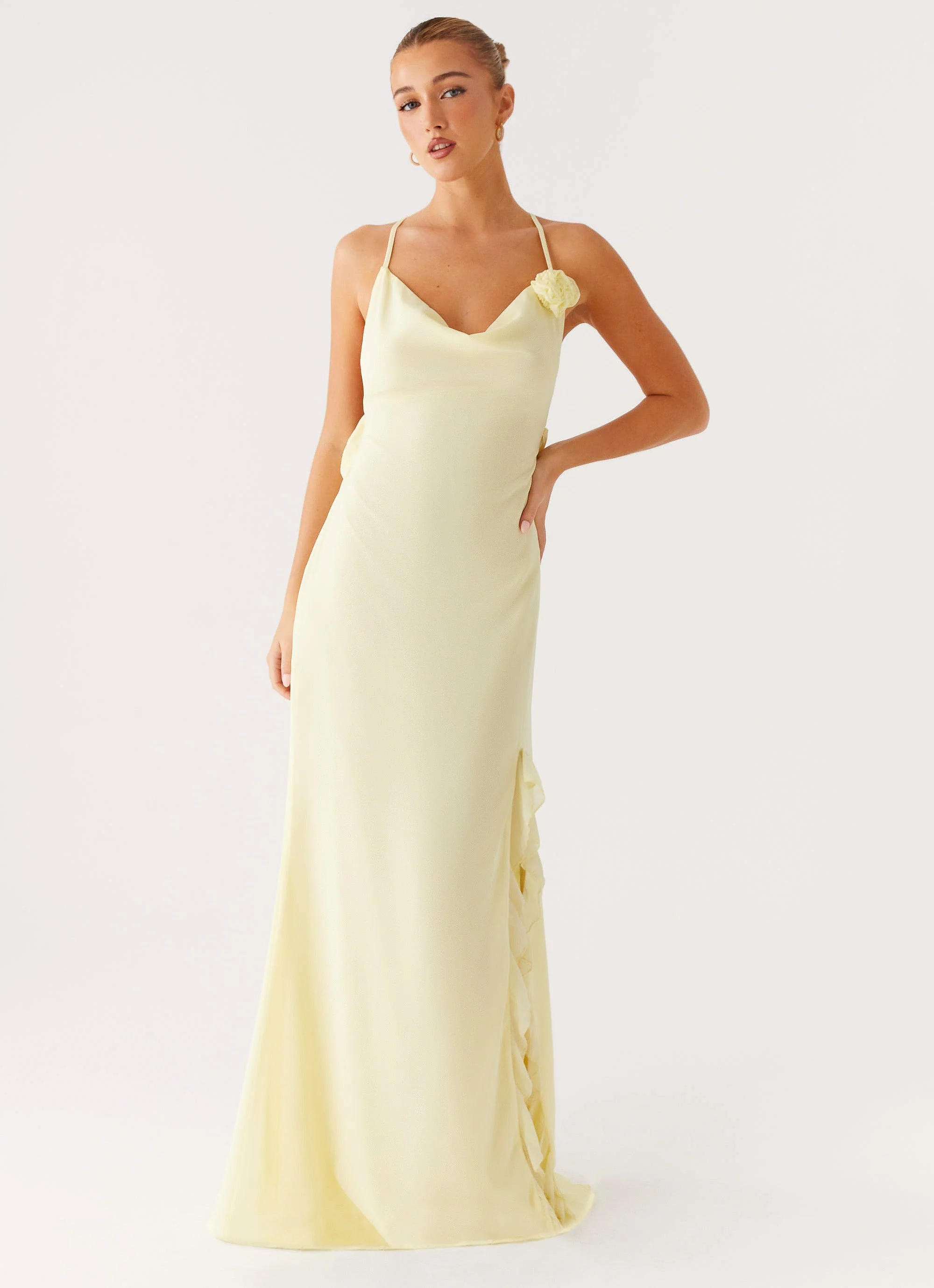 First Class Maxi Dress - Yellow - Image 5