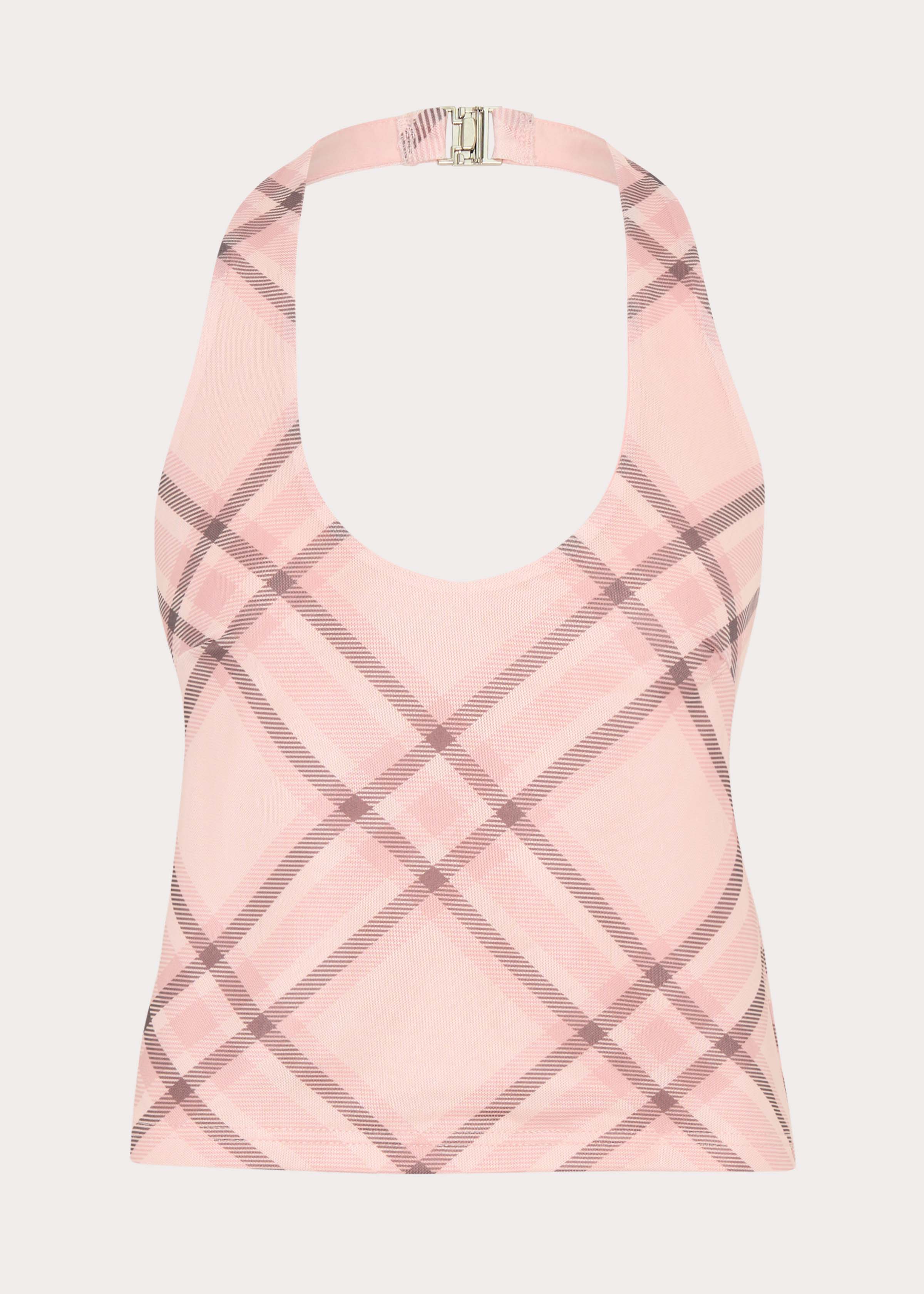 Fit Check Halter Top - Pink Check - Image 10
