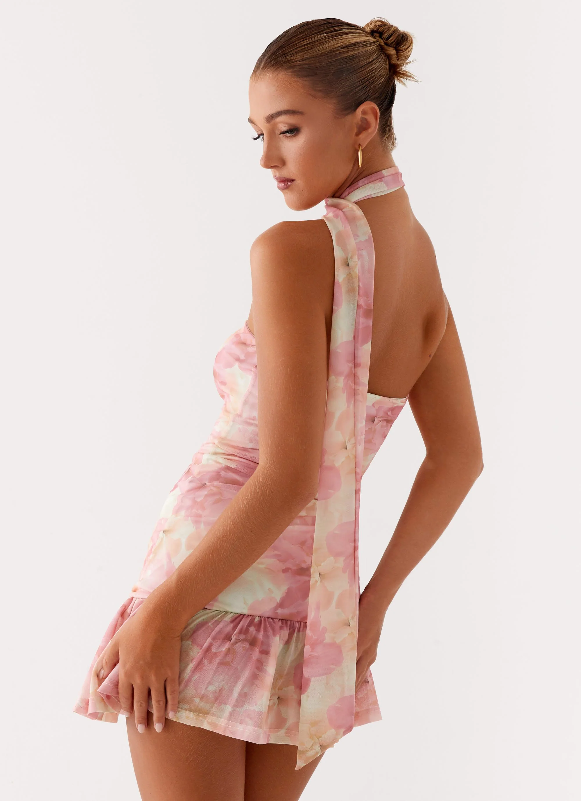 Fleur Mini Dress - Floral Print - Image 6