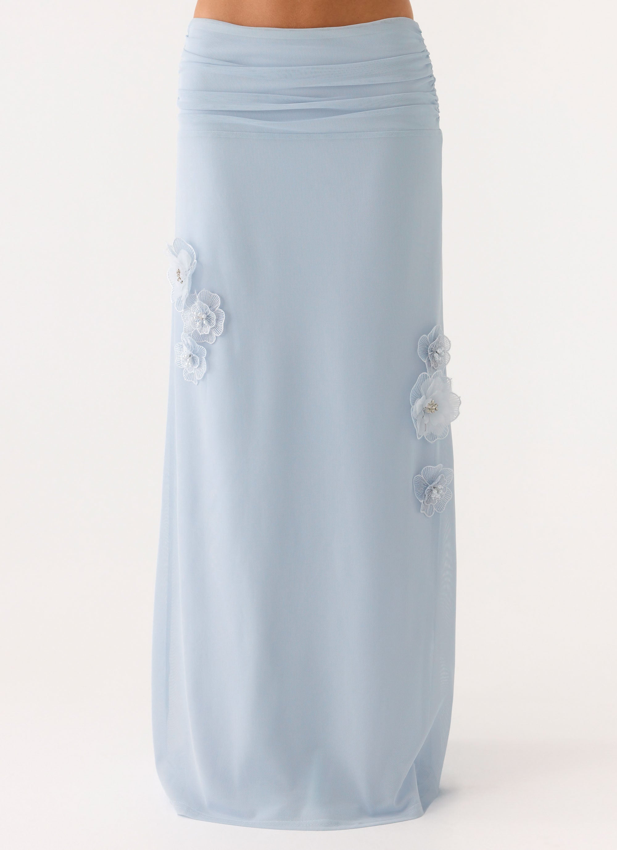 Fleur Power Maxi Skirt - Blue - Image 2