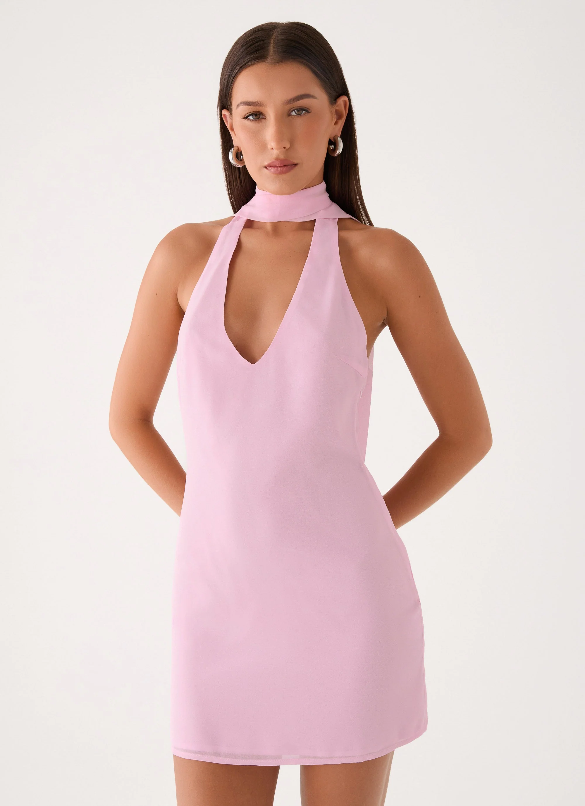 Float Away Mini Dress - Pink - Image 4