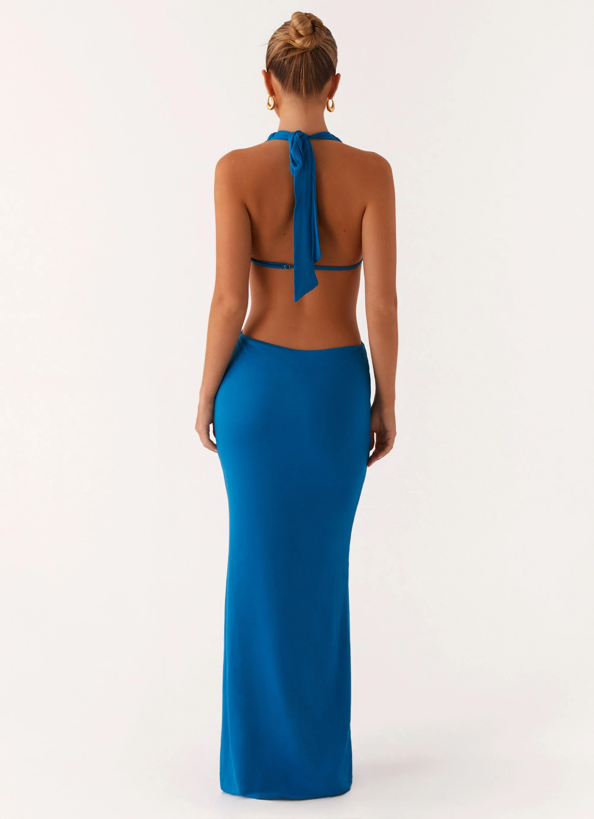 Flossy Maxi Dress - Royal Blue - Image 2