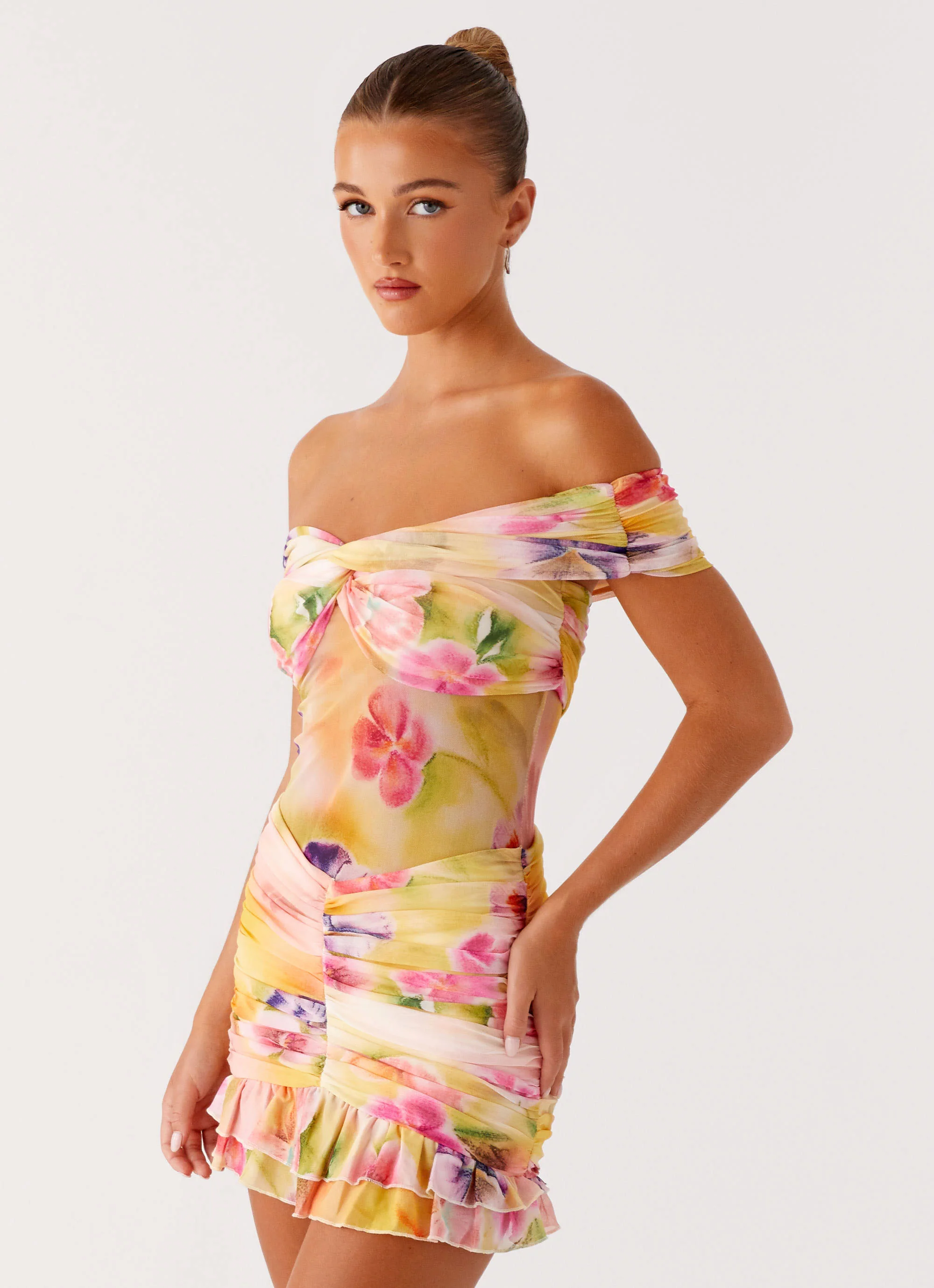 Frances Mini Dress - Sunburst Floral - Image 3