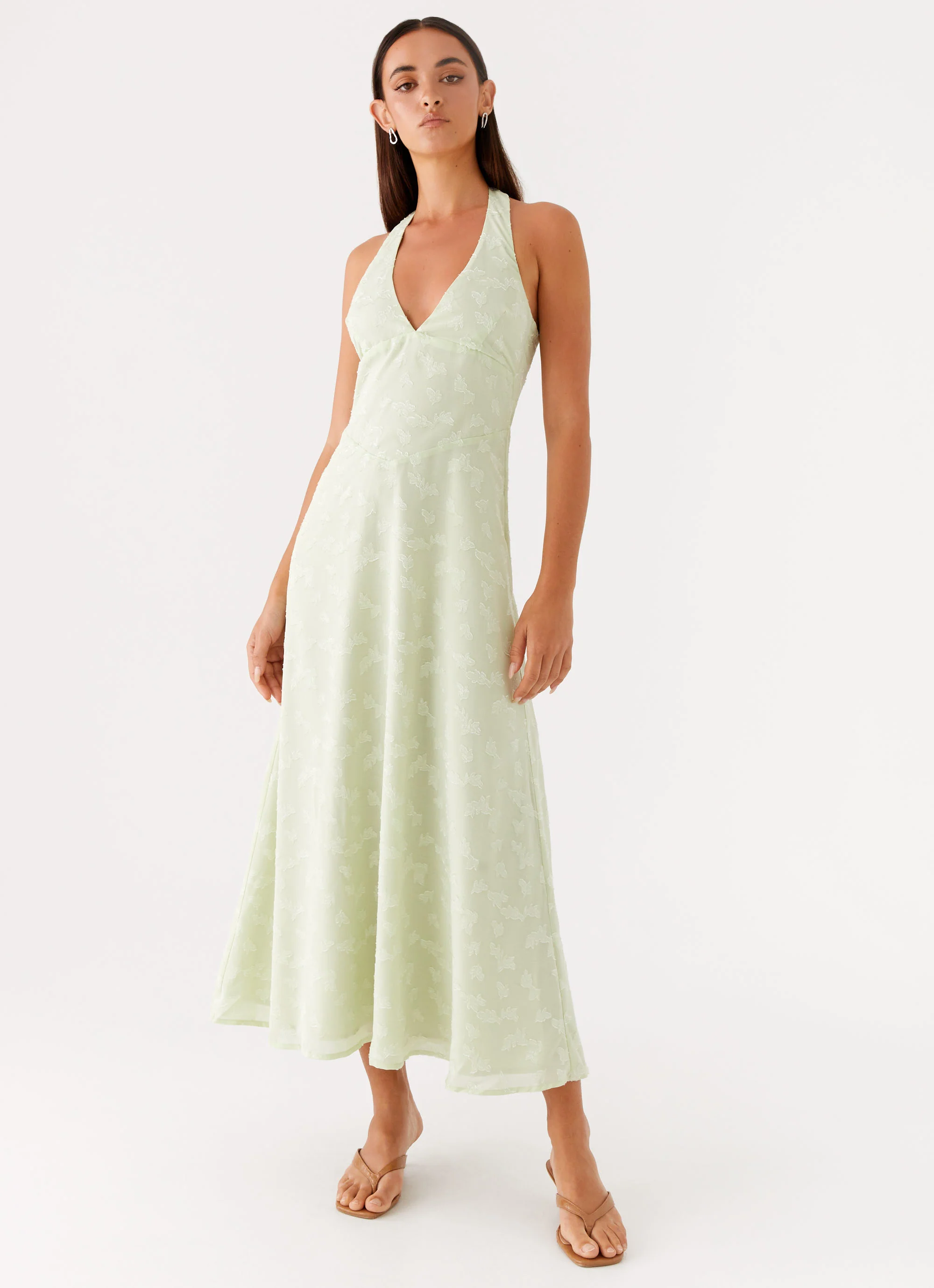 Francesca Midi Dress - Sage - Image 4