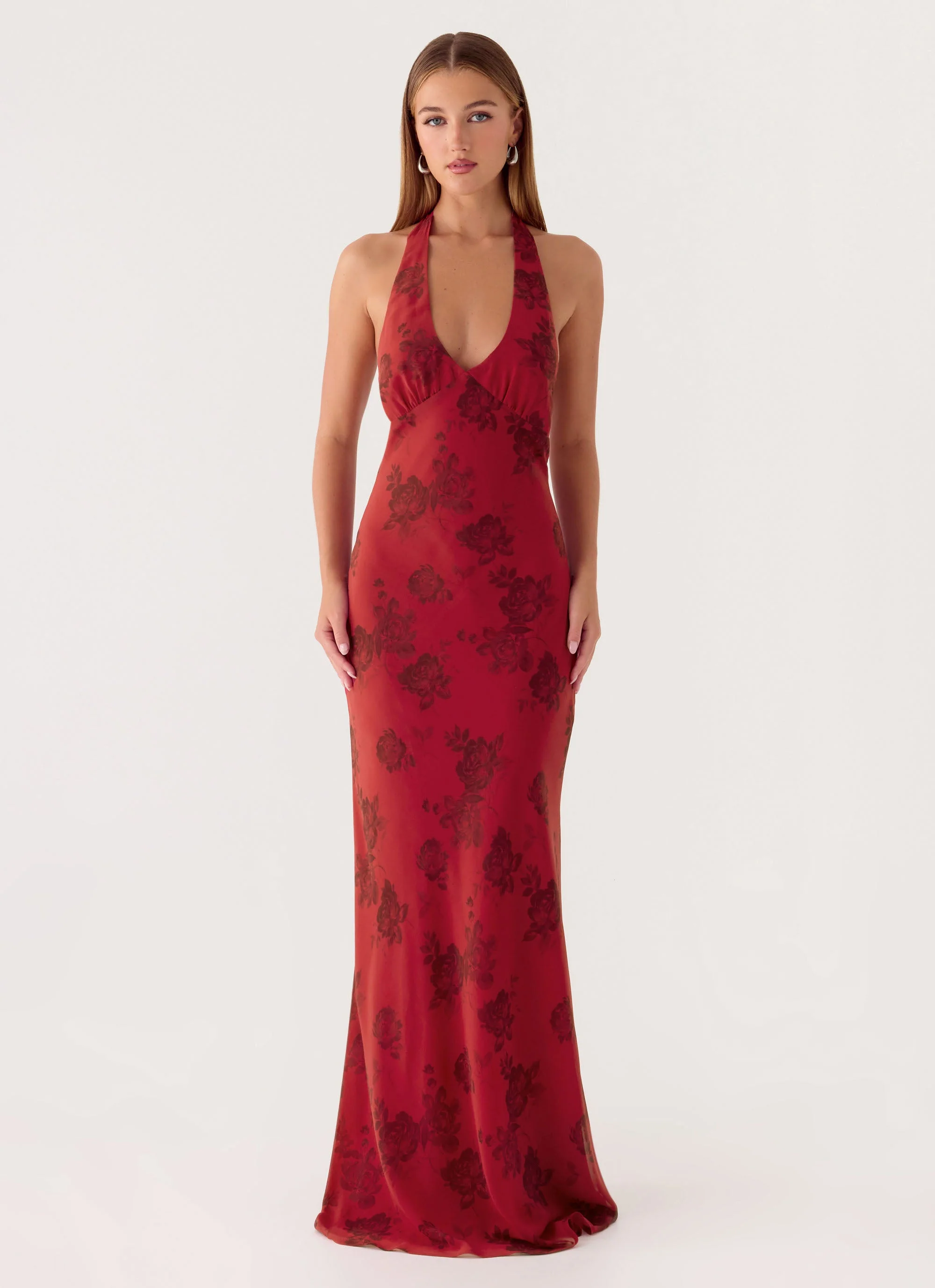Freja Maxi Dress - Cherry Rose - Image 5