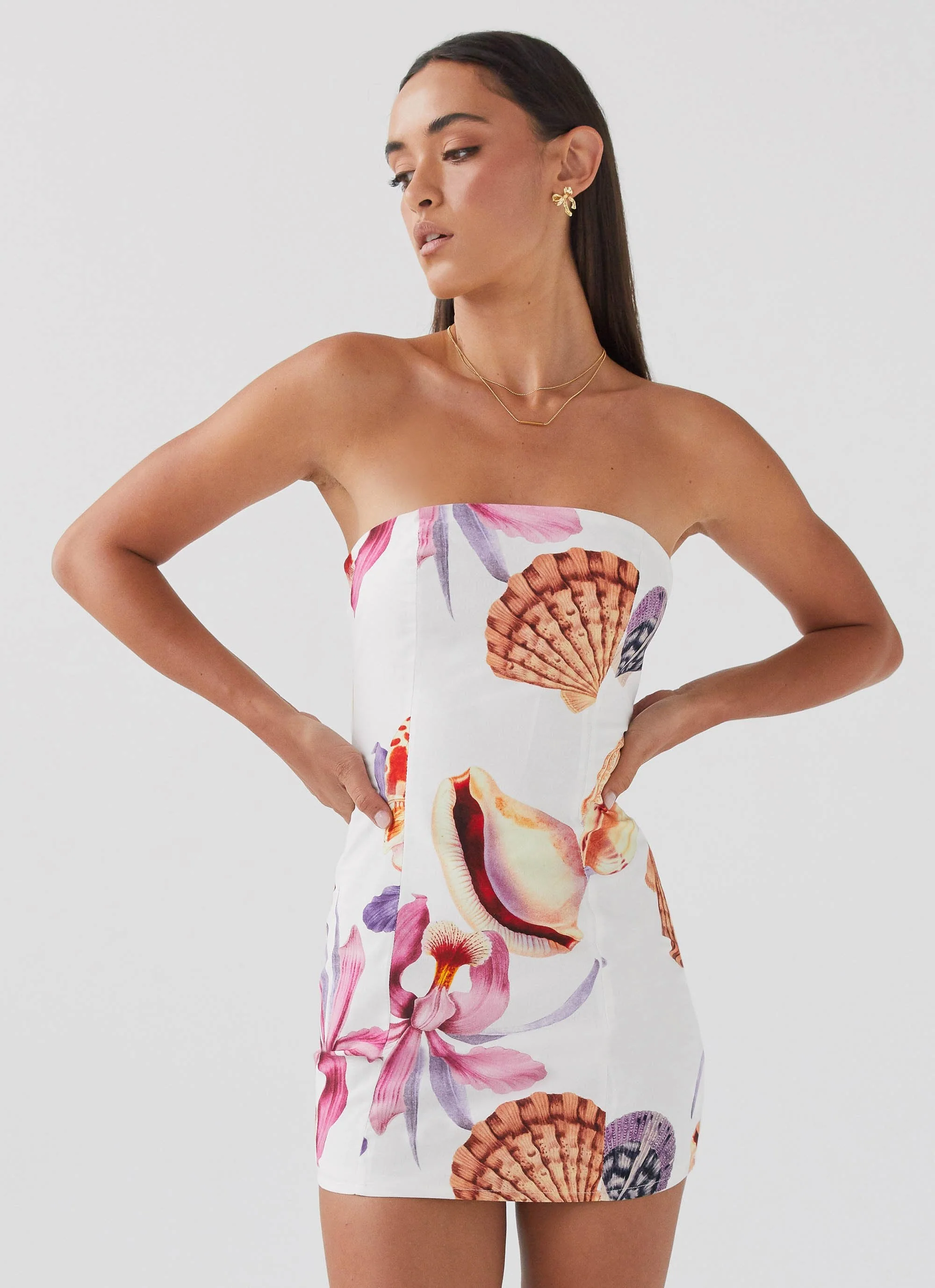 Freya Linen Mini Dress - Seaside Bouquet - Image 5