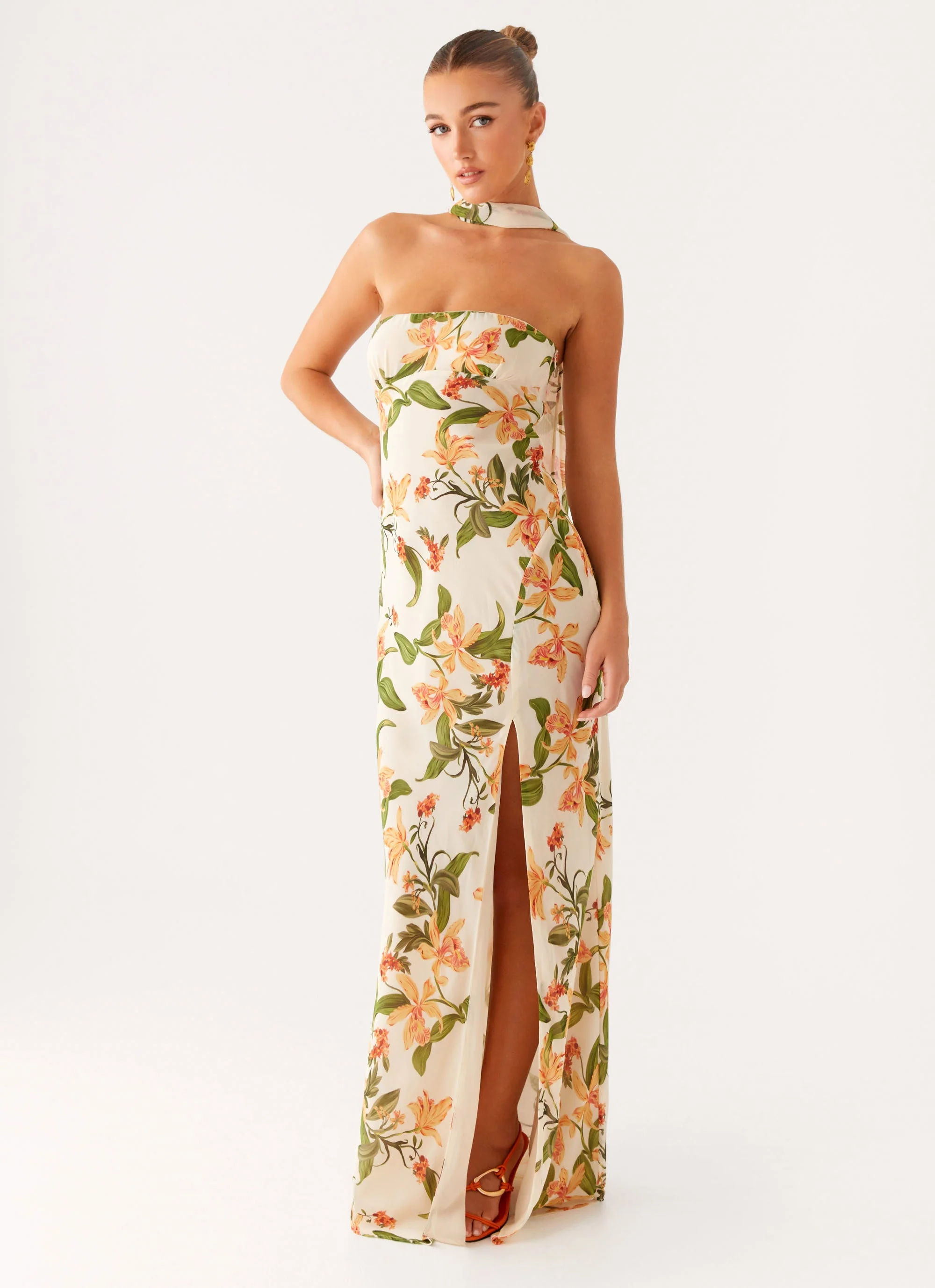 Gali Strapless Maxi Dress - Floral Print - Image 5