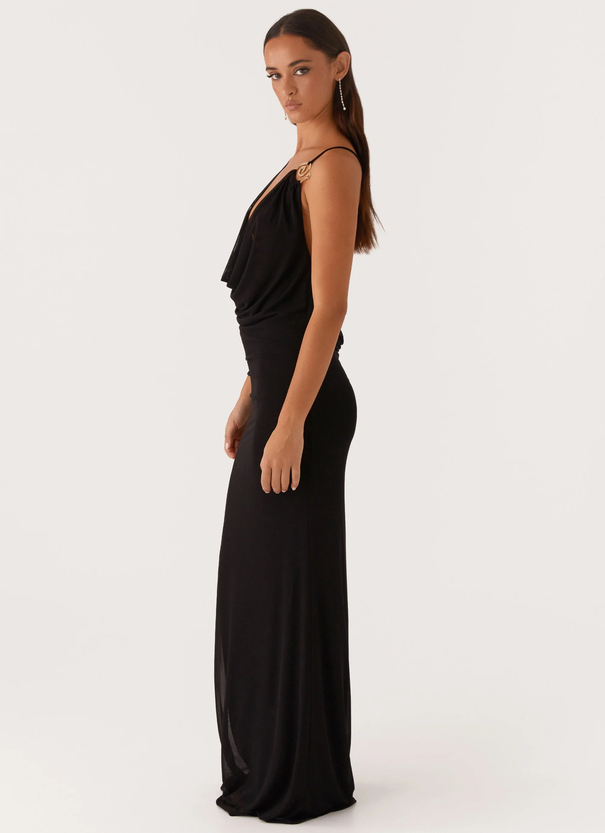 Game Player Maxi Dress - Black - Image 3