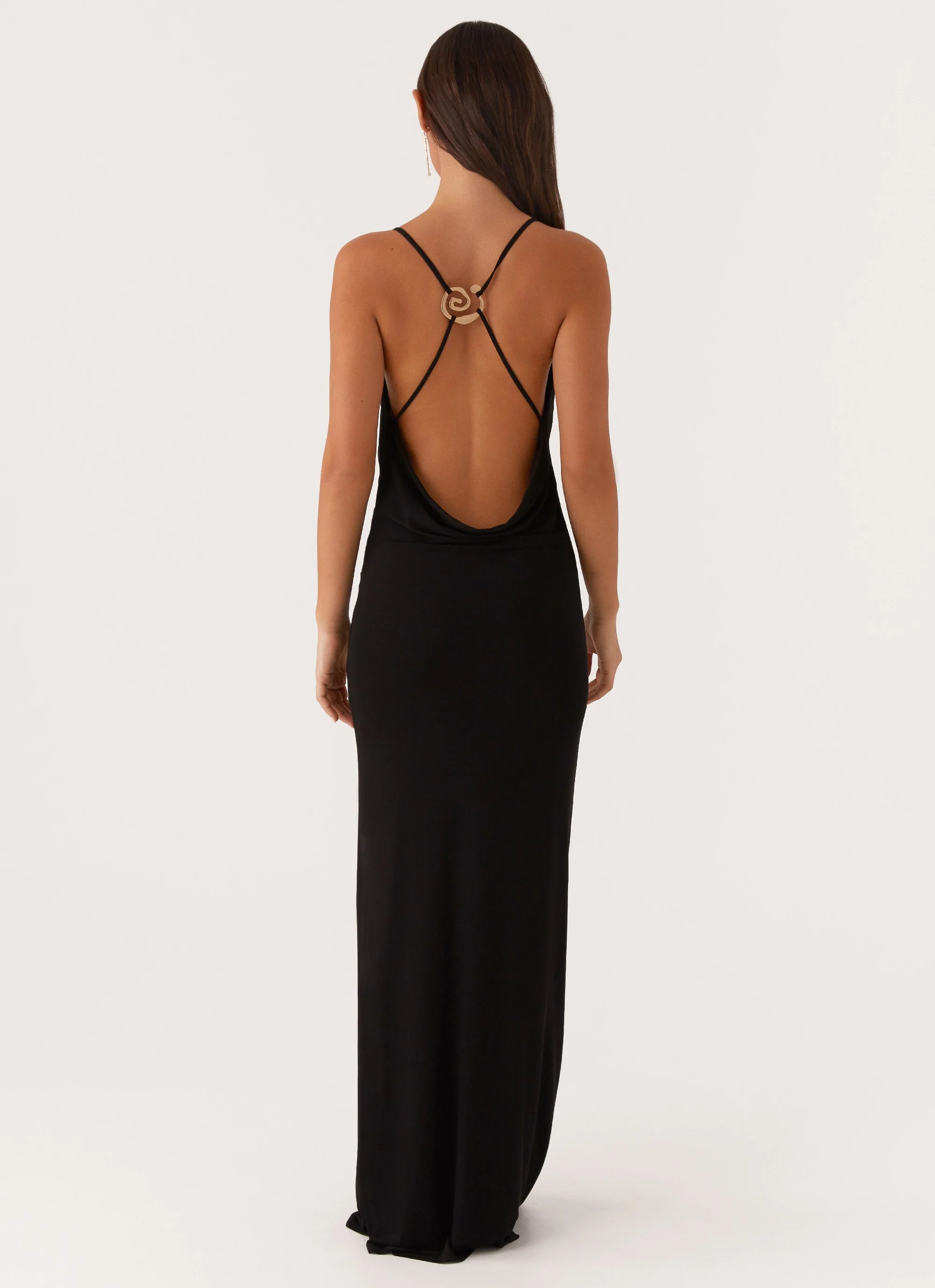 Game Player Maxi Dress - Black - Image 4
