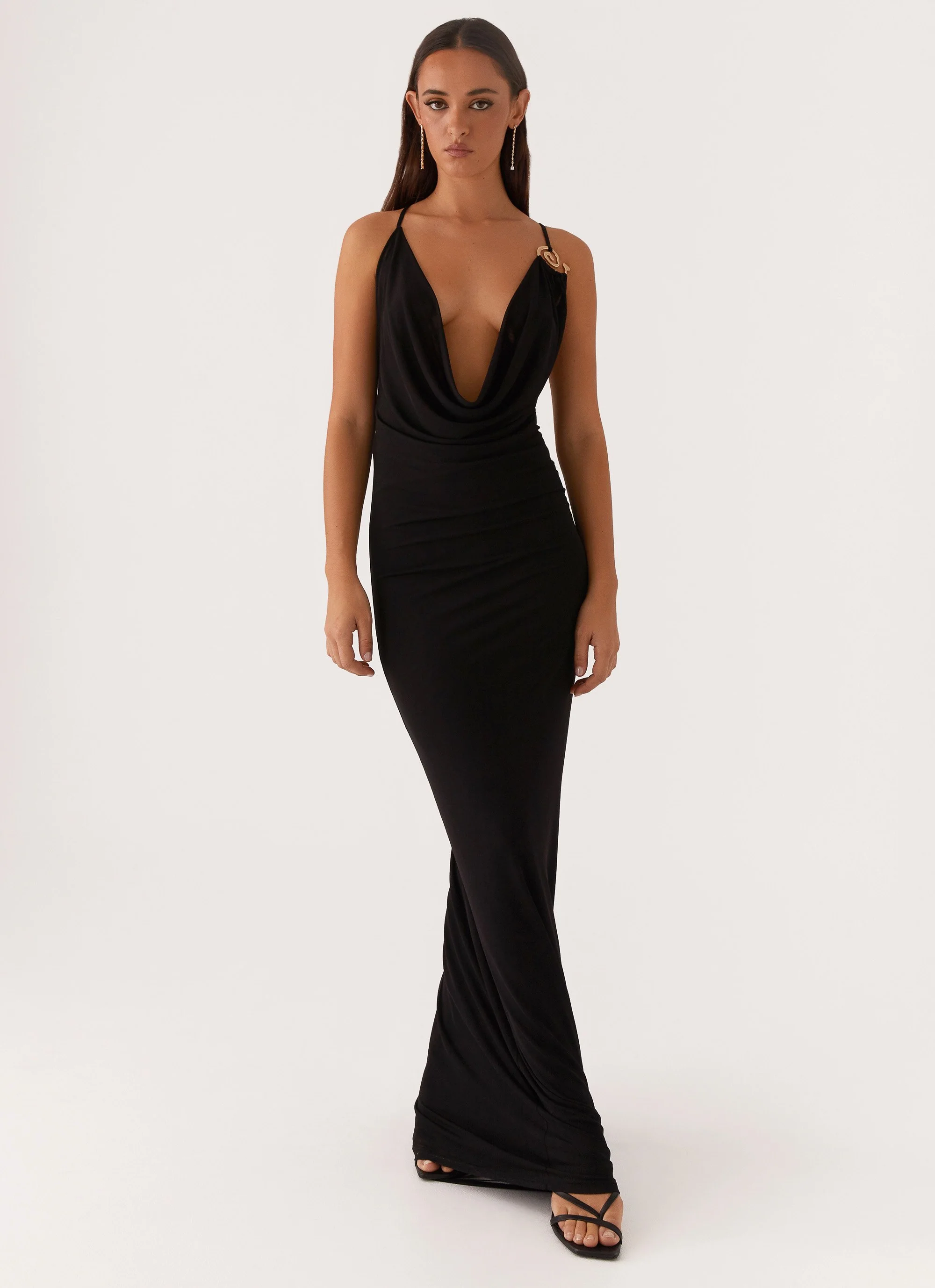 Game Player Maxi Dress - Black - Image 6