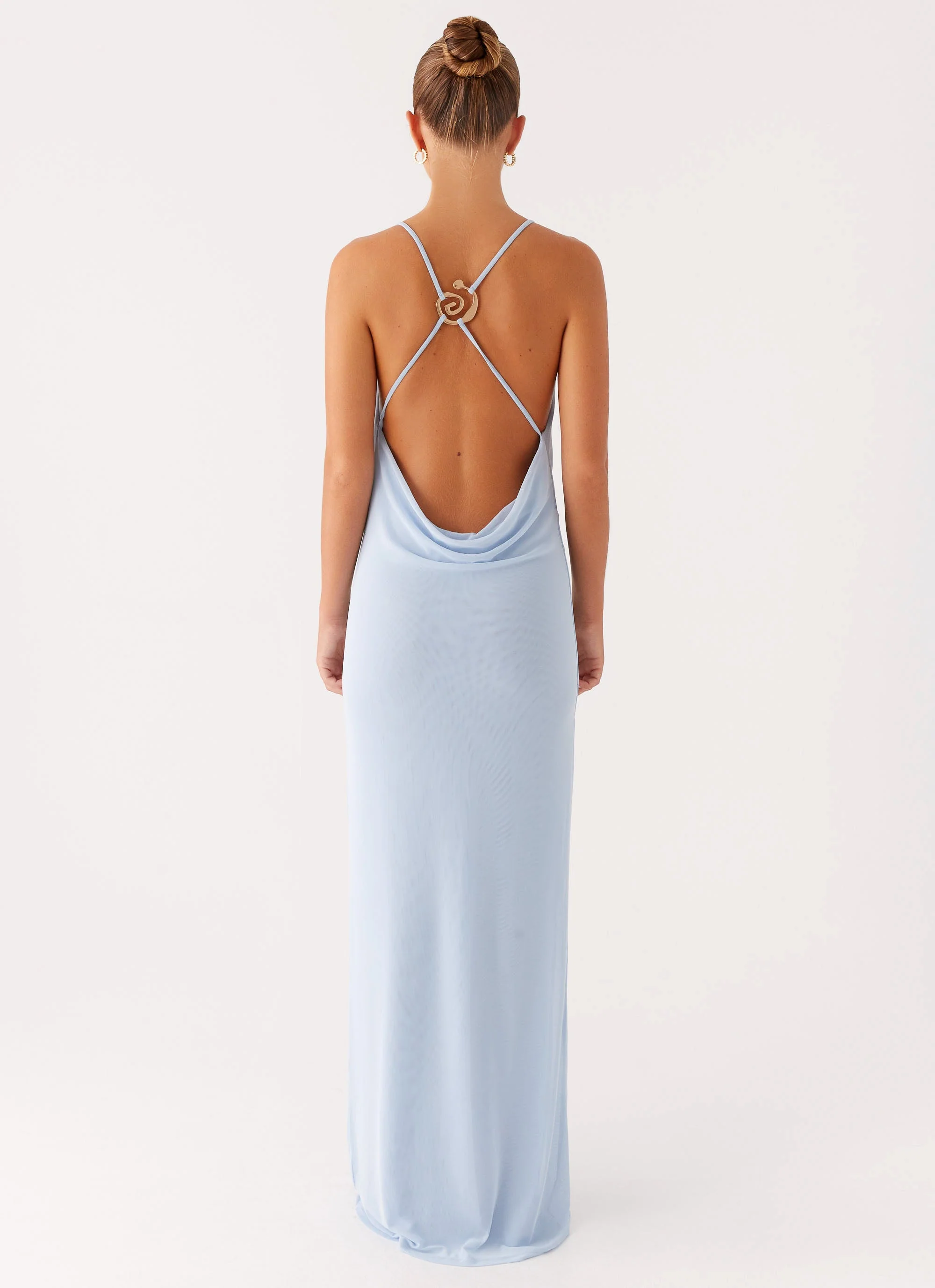 Game Player Maxi Dress - Blue - Image 3