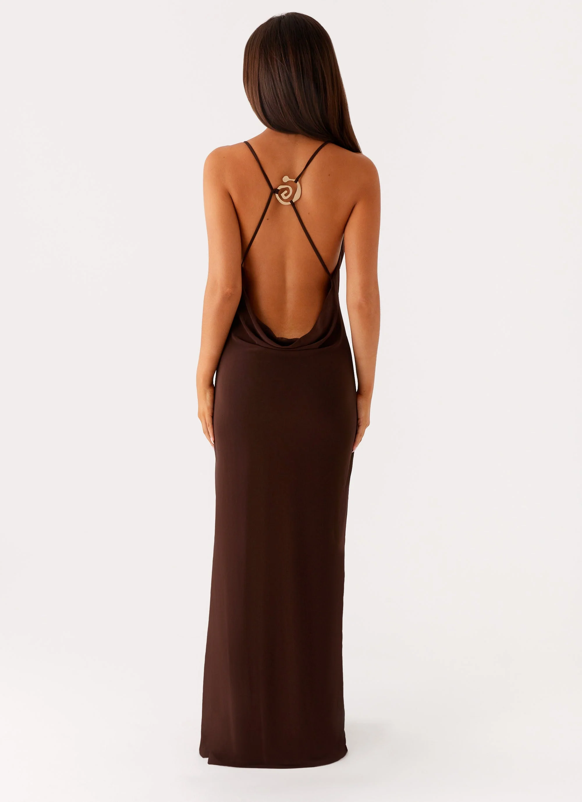 Game Player Maxi Dress - Chocolate - Image 2