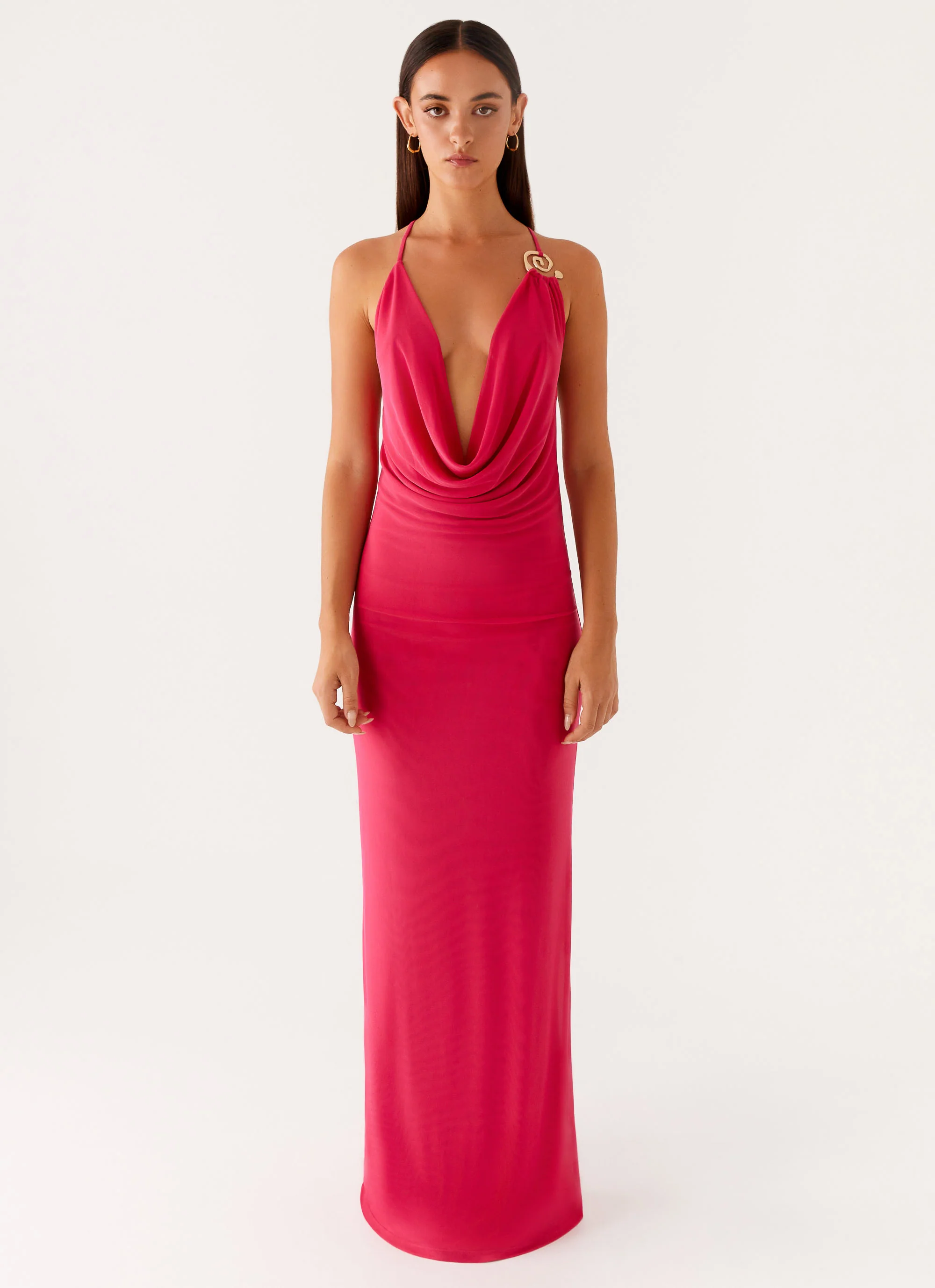 Game Player Maxi Dress - Hot Pink - Image 3