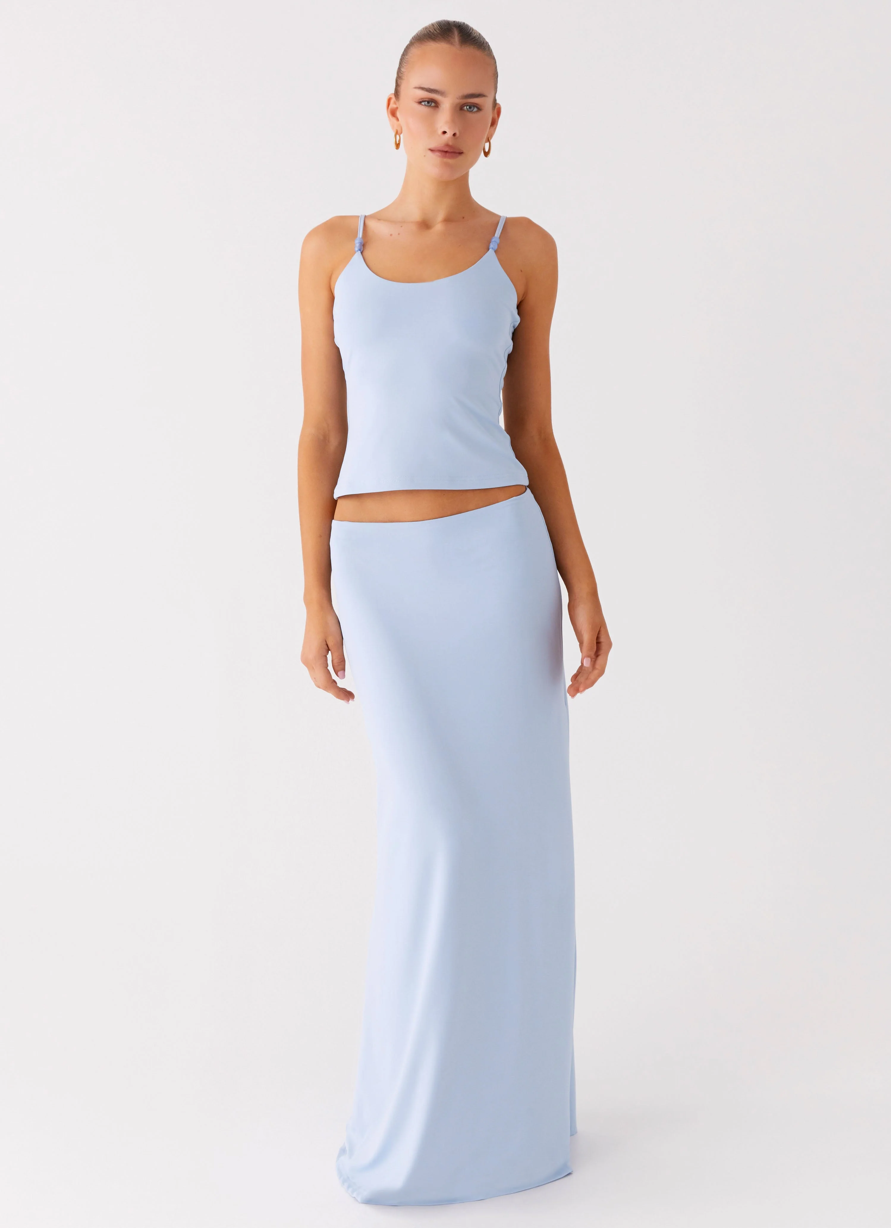 Garrix Bead Cami Top - Baby Blue - Image 4