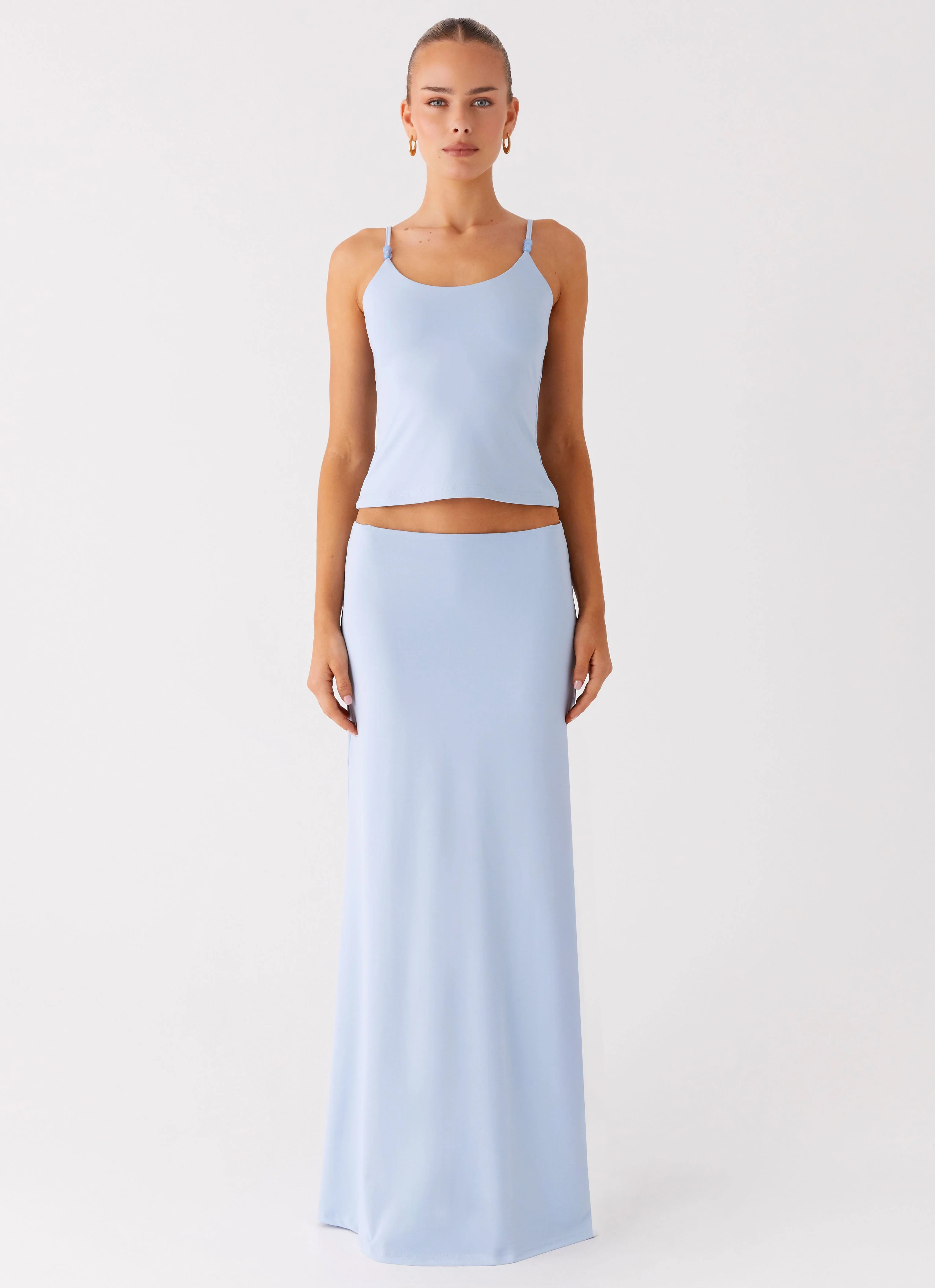 Garrix Bead Cami Top - Baby Blue - Image 5