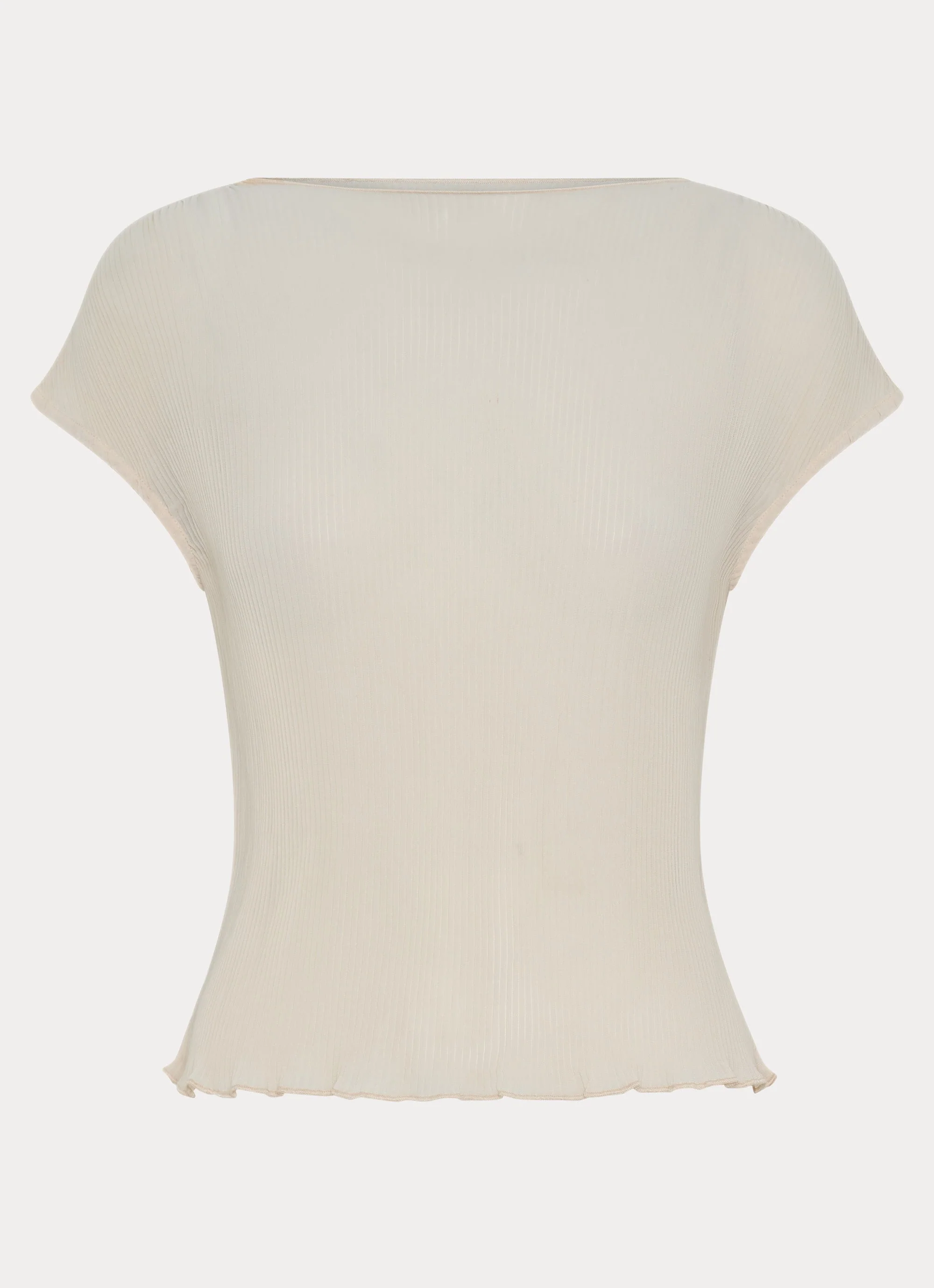 Gemma Cap Sleeve Top - Ivory - Image 3