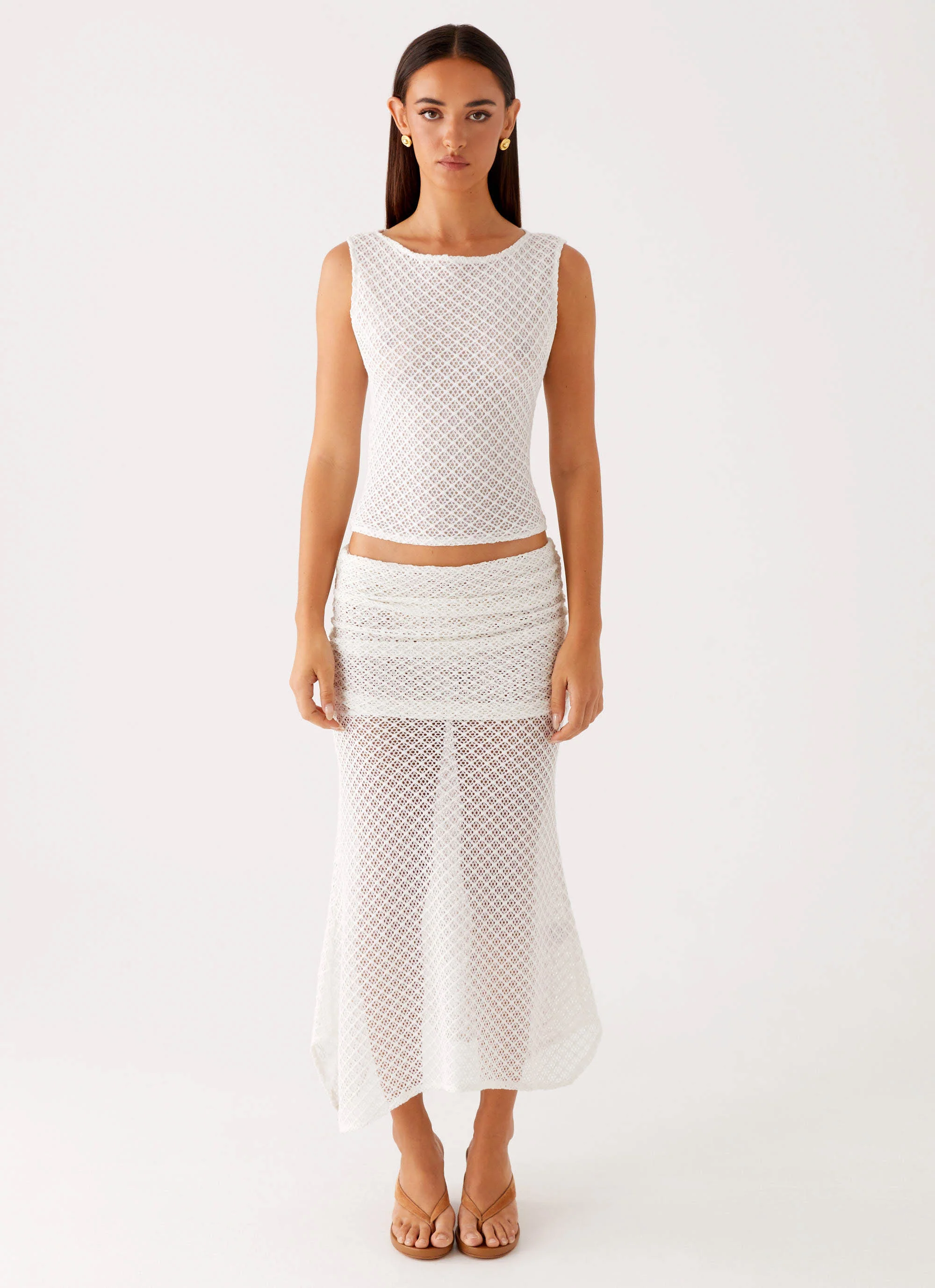 Genesis Midi Skirt - White - Image 3