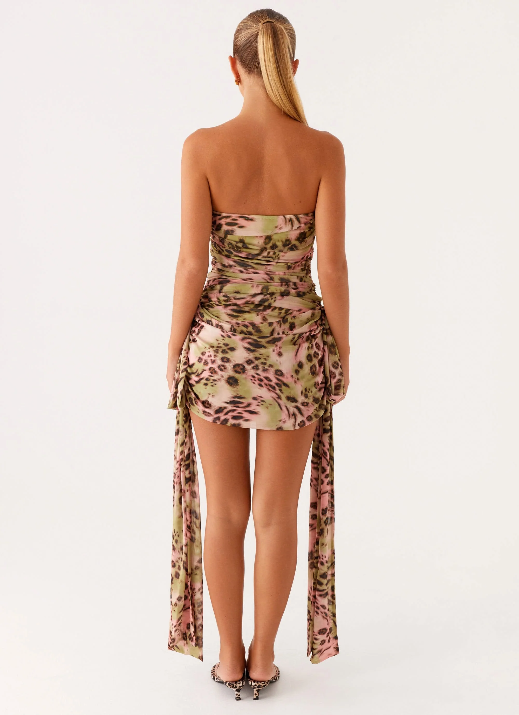 Georgie Mini Dress - Swirl Leo - Image 5