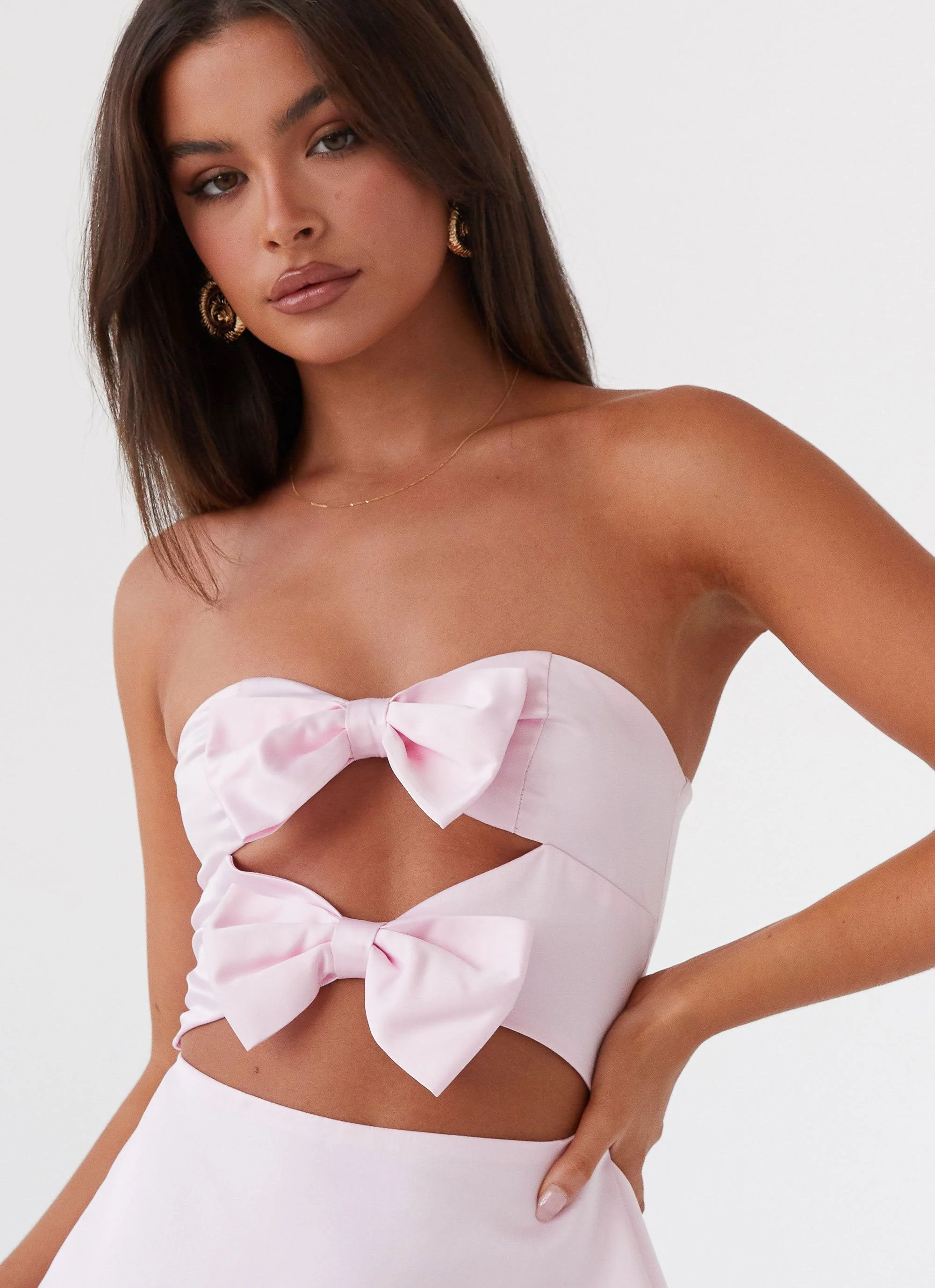 Girl Crush Bow Mini Dress - Pink - Image 5