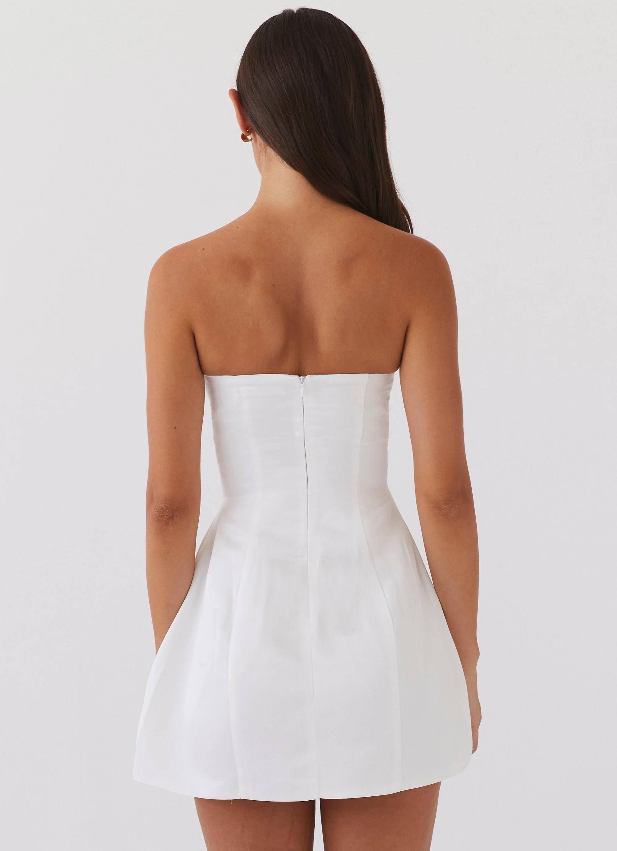 Girl Crush Bow Mini Dress - White - Image 4