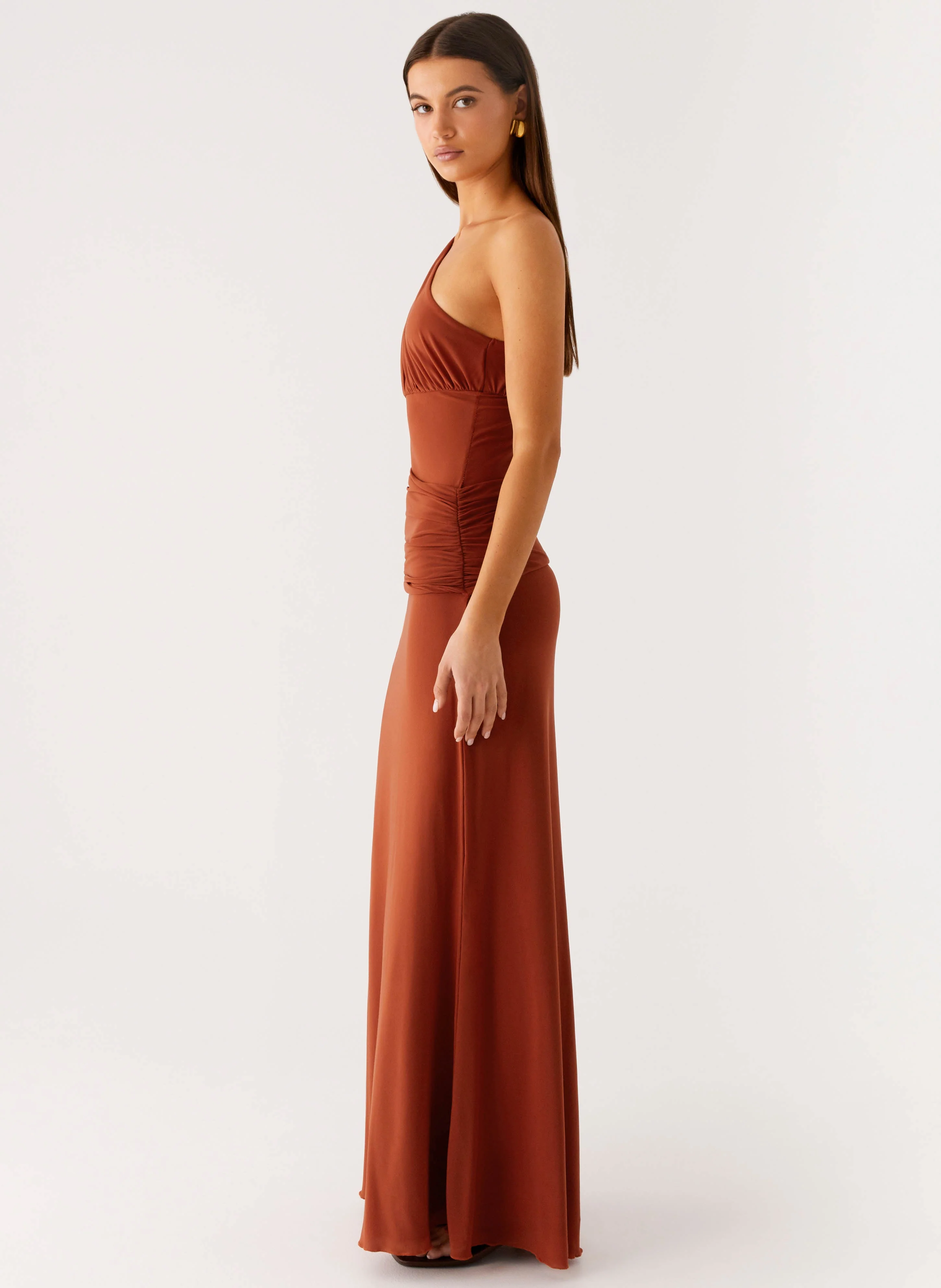 Glimmer Maxi Dress - Rust - Image 3
