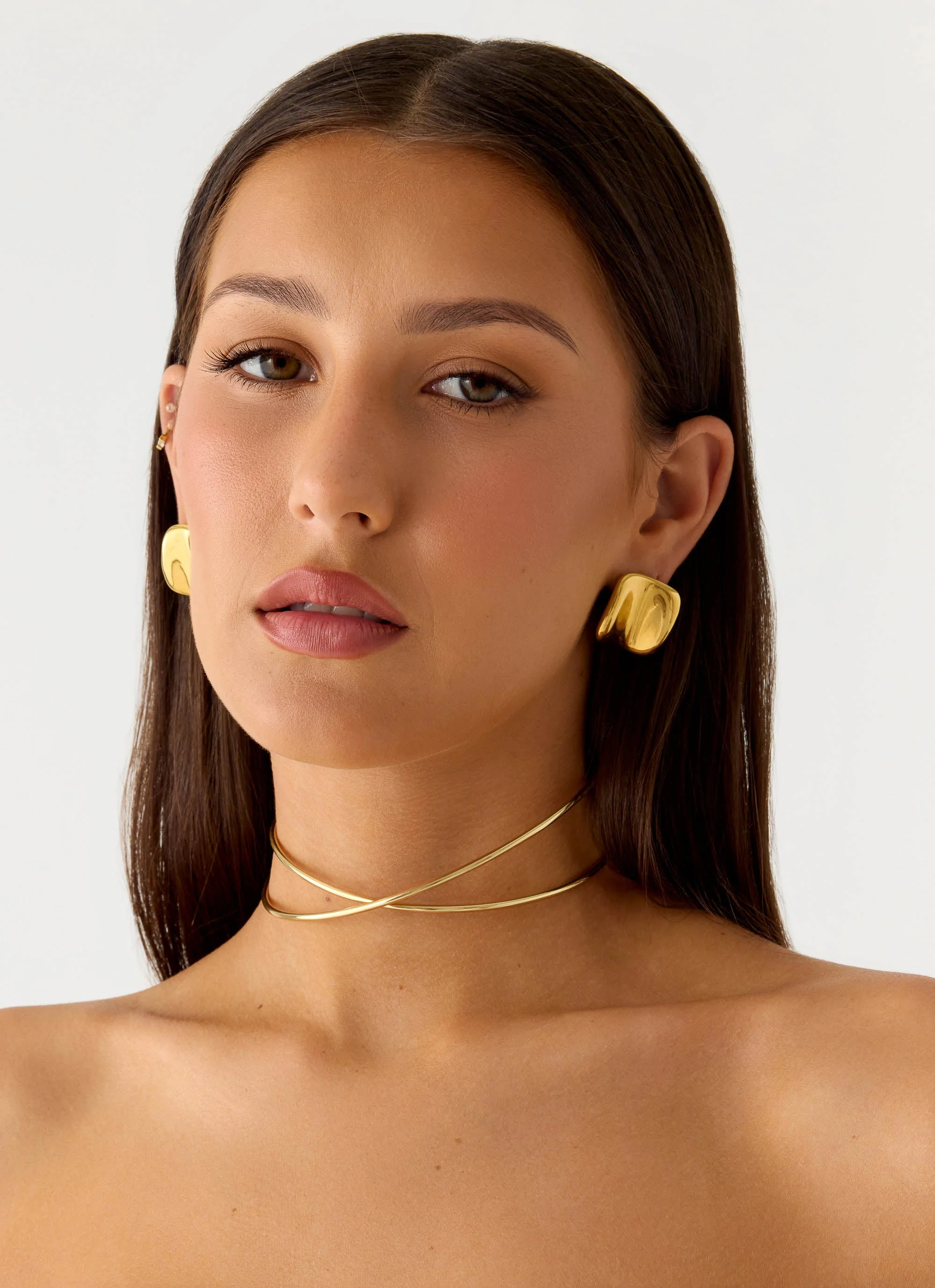 Glossy Hour Necklace - Gold - Image 4