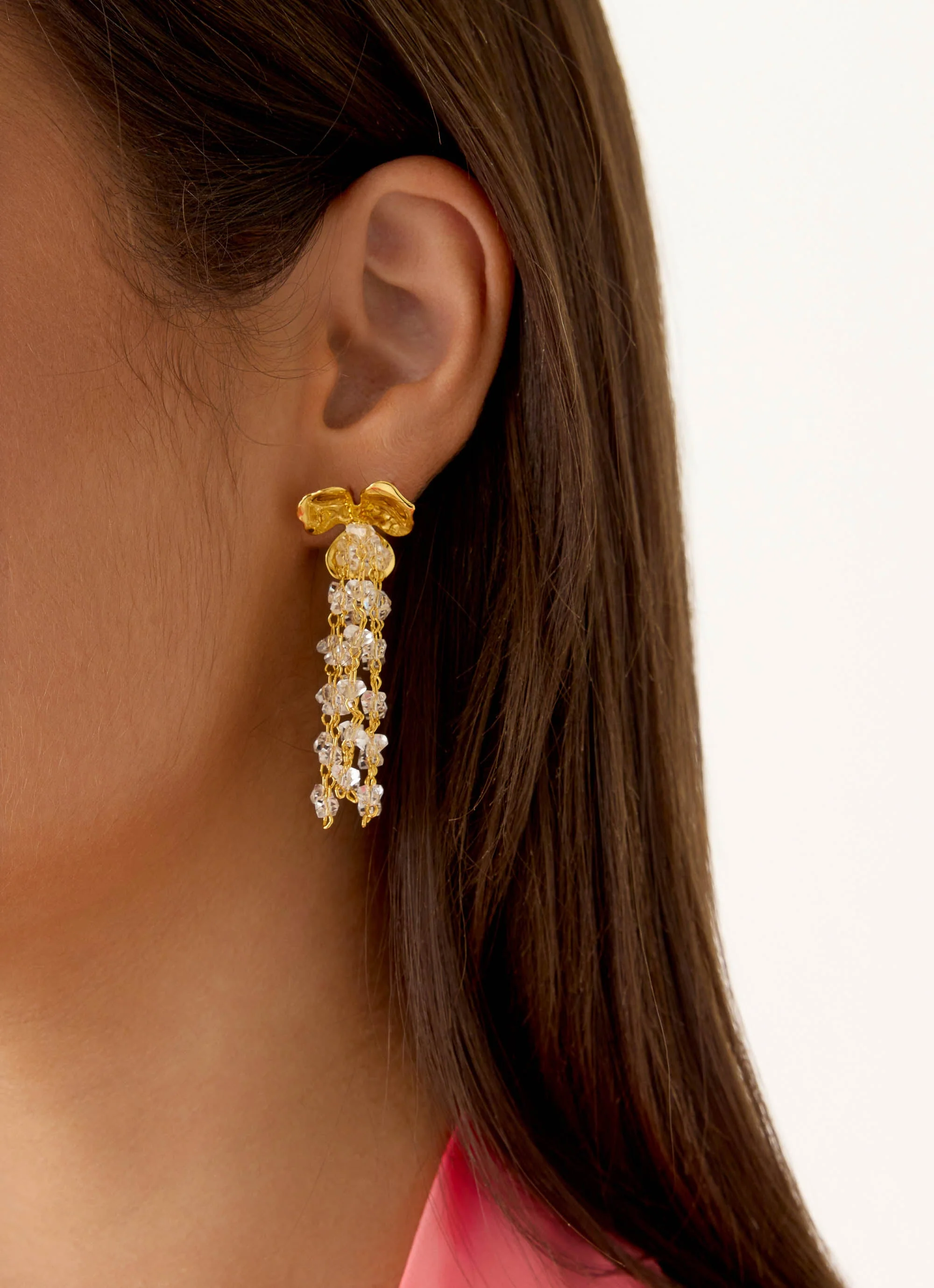 Golden Bloom Earrings - Gold - Image 2