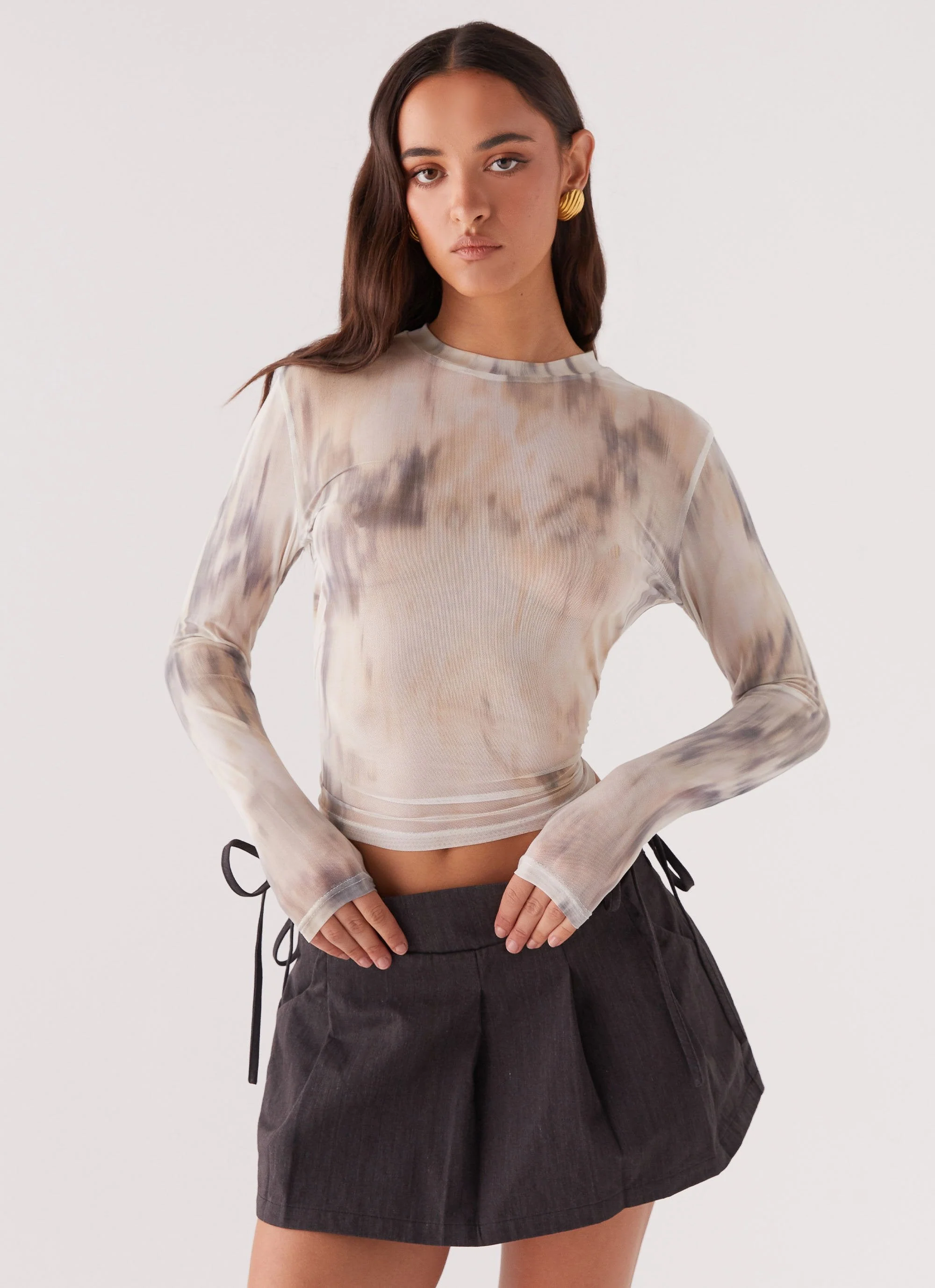 Golden Horizon Long Sleeve Top - Smoke - Image 5