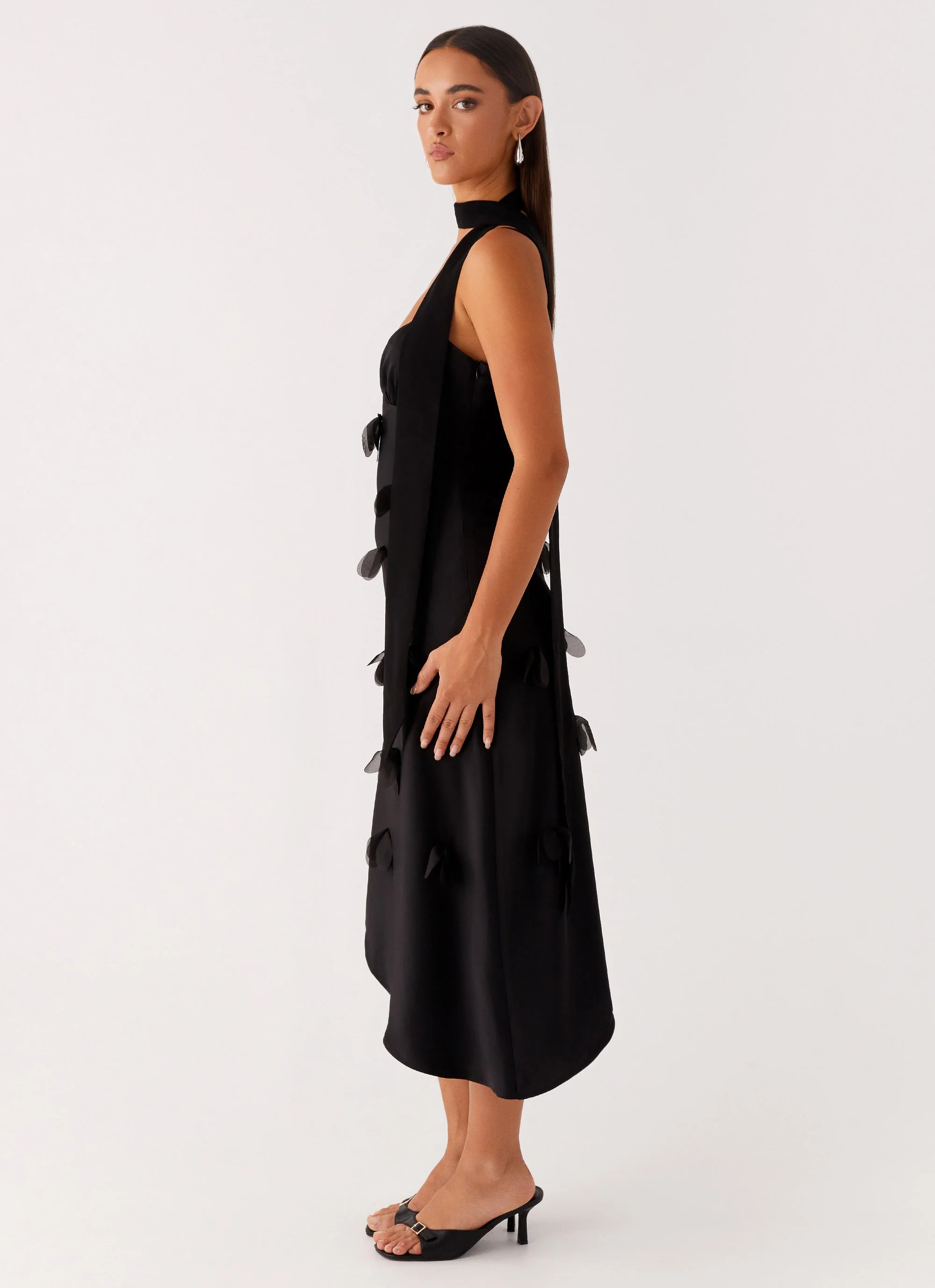 Goldie Midi Dress - Black - Image 2