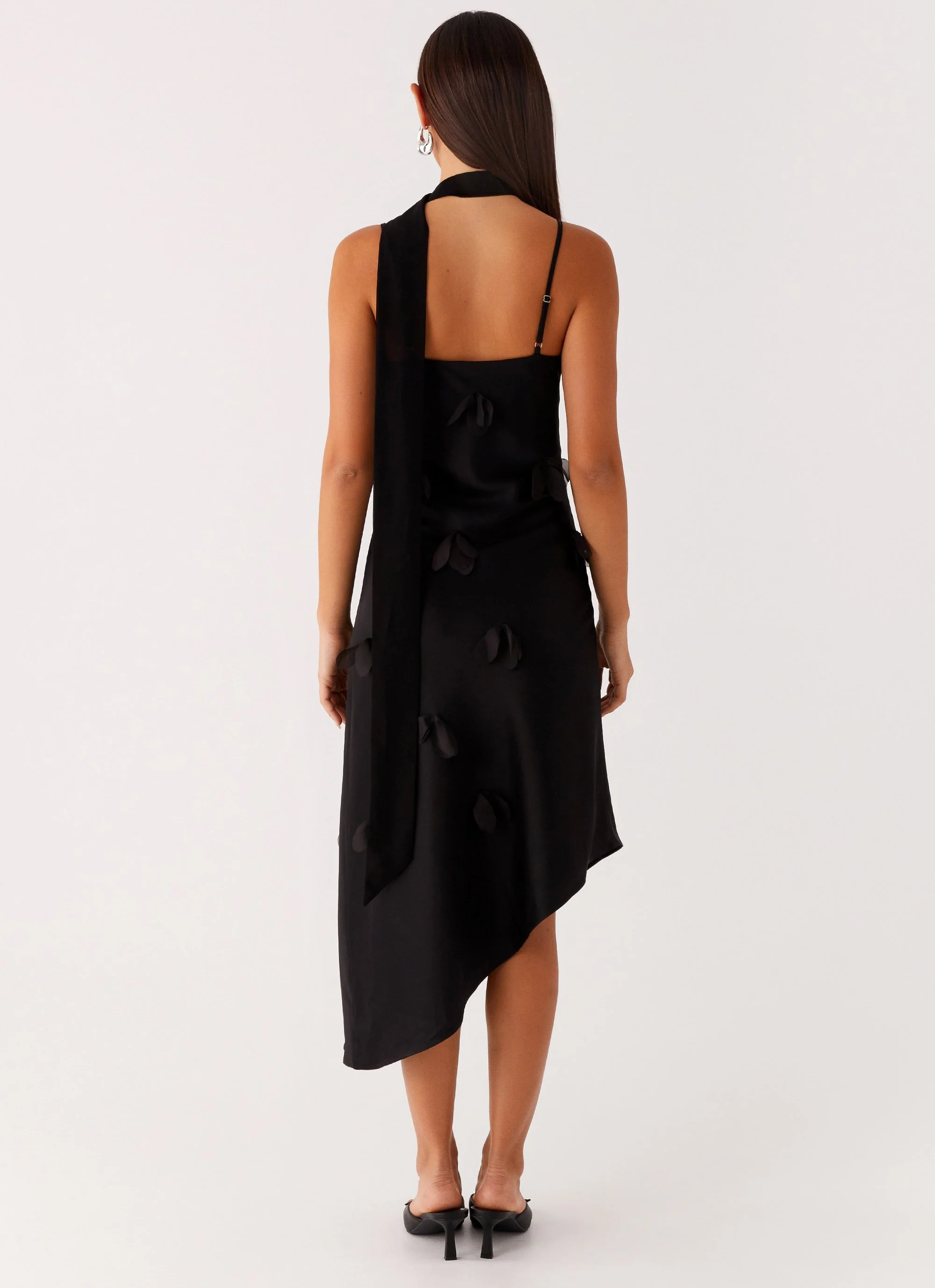 Goldie Midi Dress - Black - Image 3