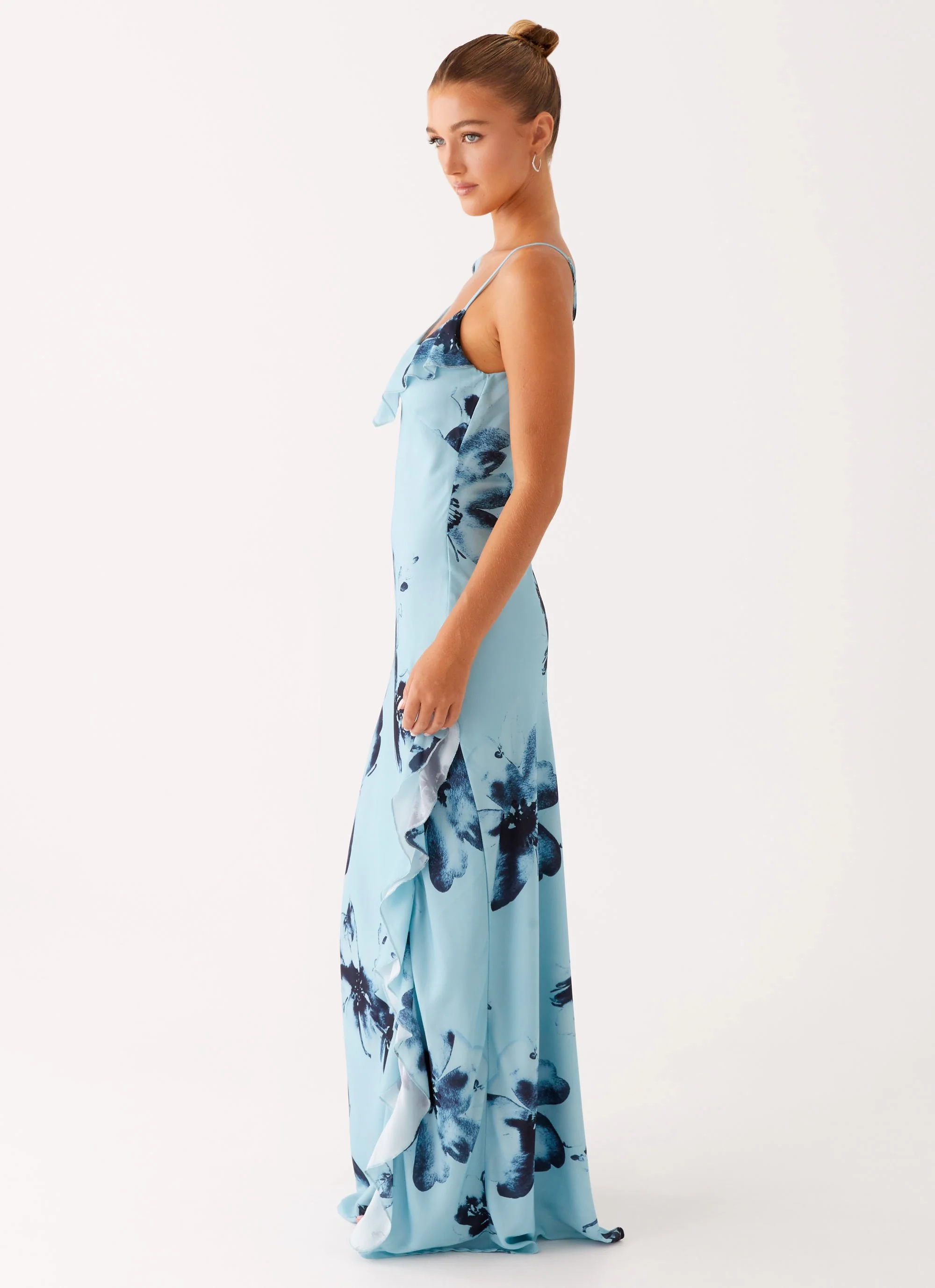 Goldsmith Maxi Dress - Blue Black Floral - Image 2