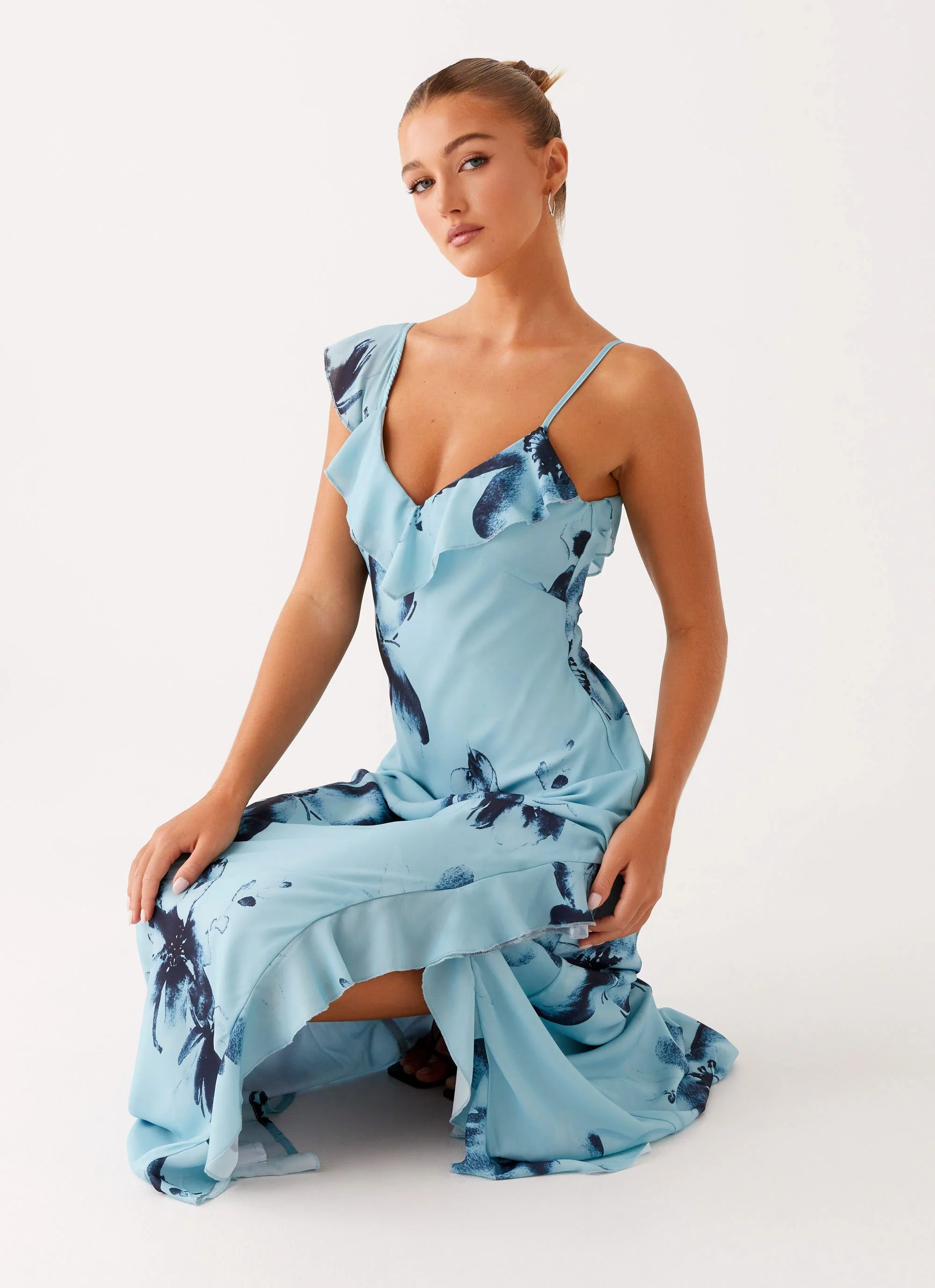 Goldsmith Maxi Dress - Blue Black Floral - Image 5