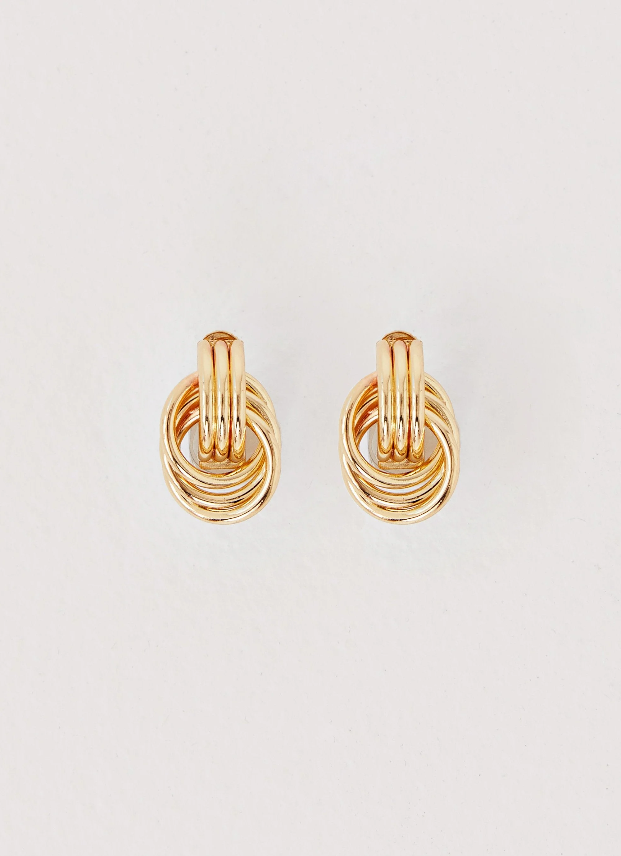 Gracia Knot Earrings - Gold - Image 2