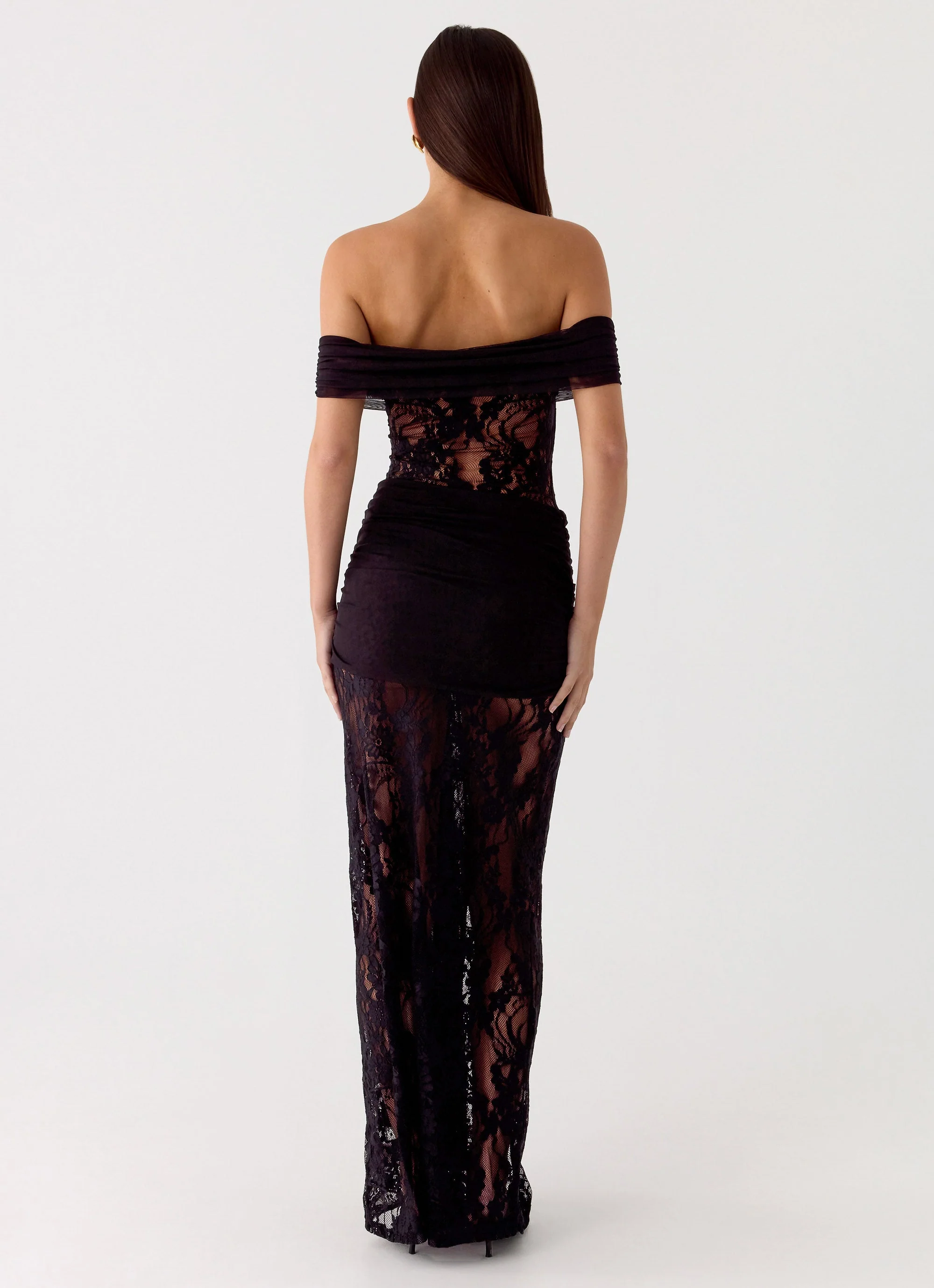 Gracie Twist Maxi Dress - Black - Image 3