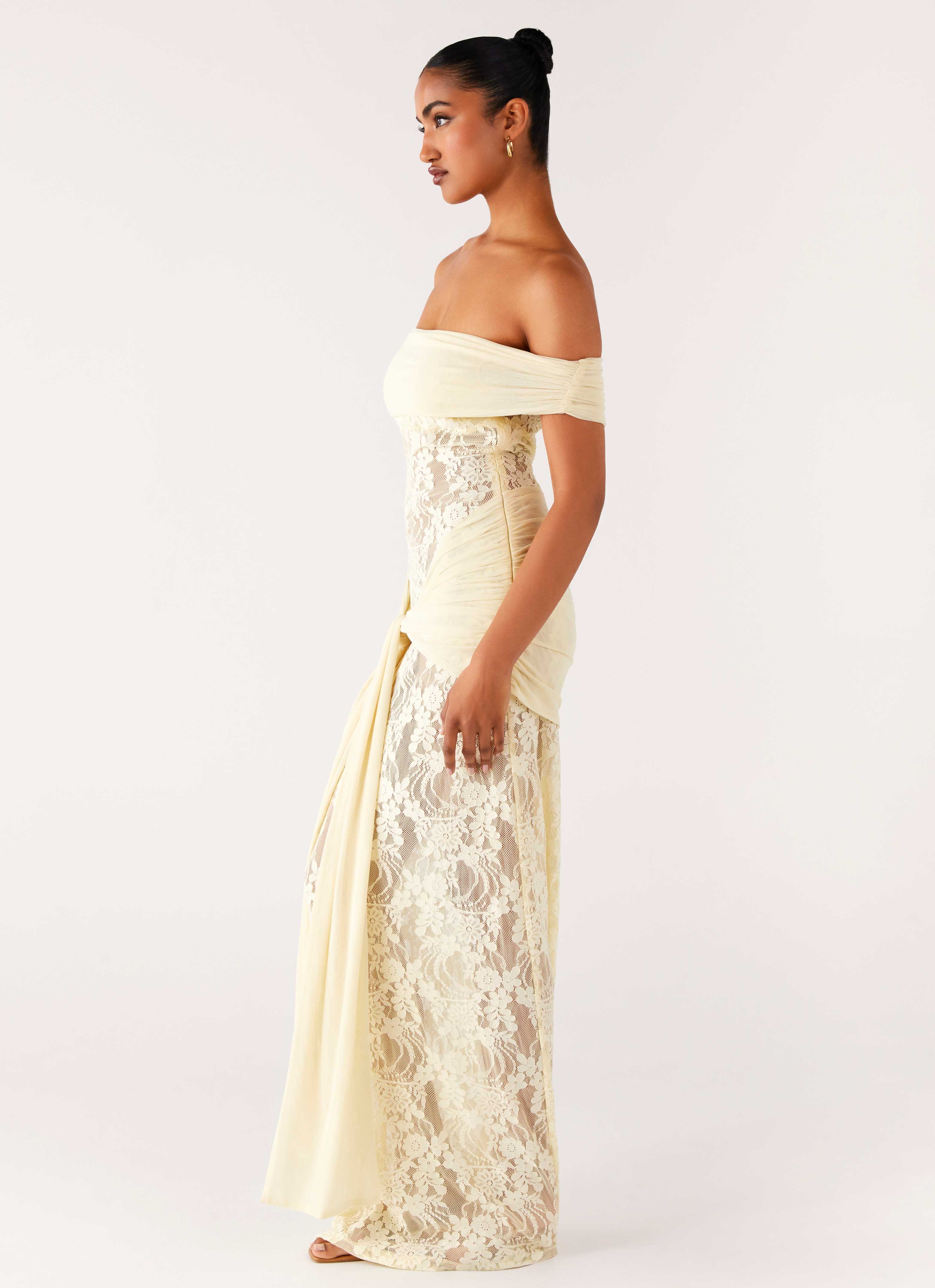 Gracie Twist Maxi Dress - Yellow - Image 6