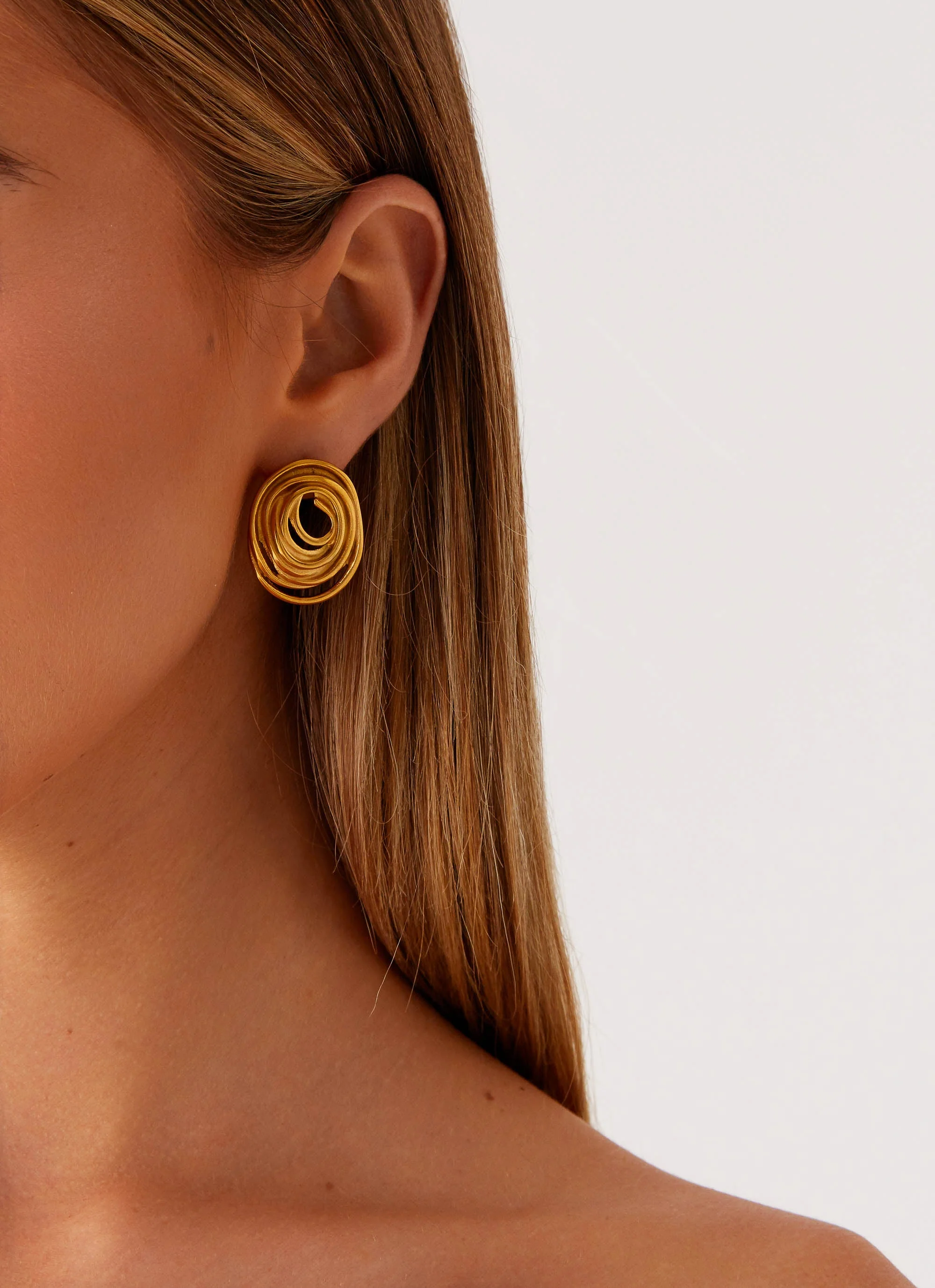 Gracious Earrings - Gold - Image 3