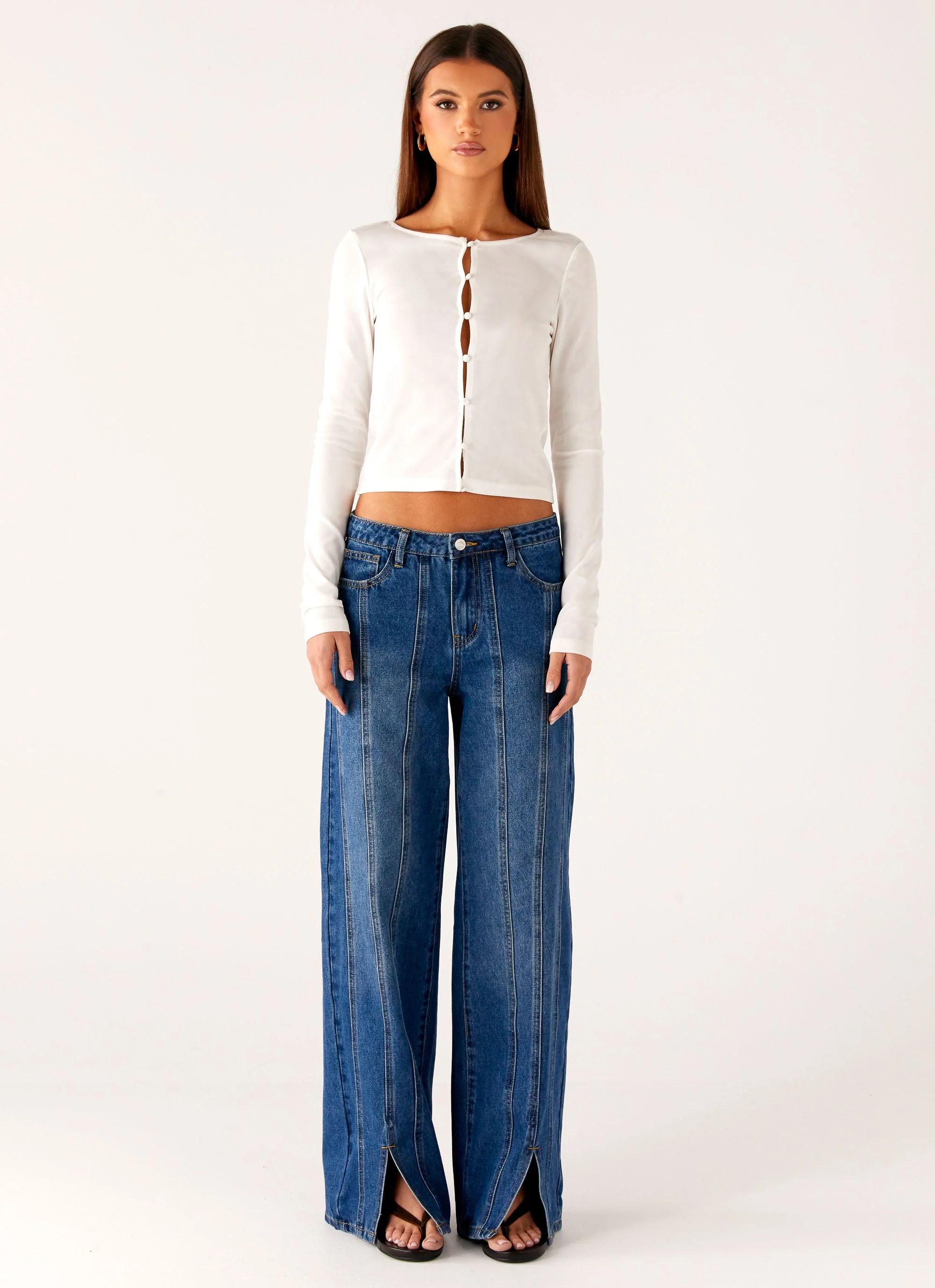 Grayson Straight Leg Jeans - Denim Blue - Image 6