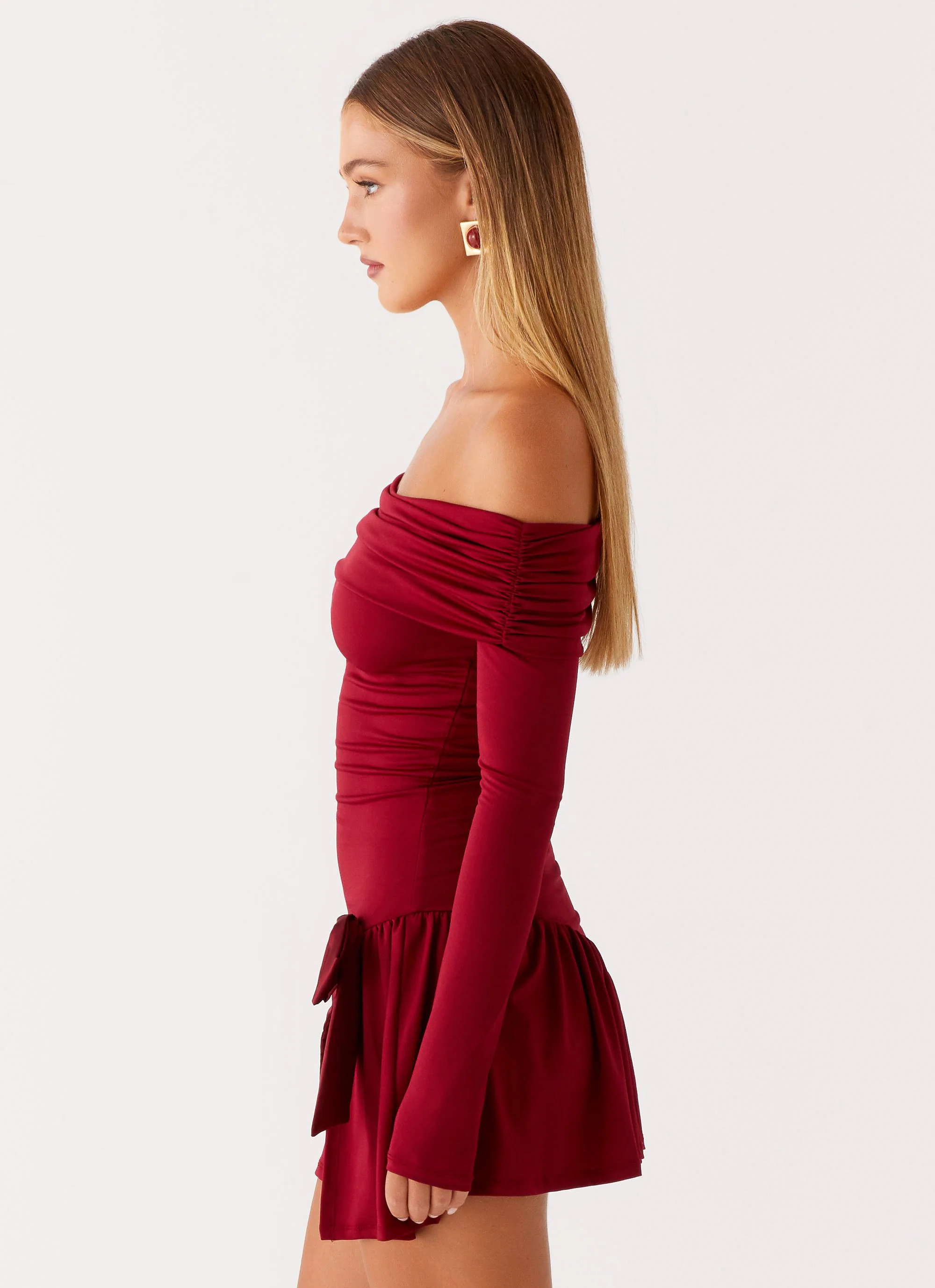 Grazia Mini Dress - Red - Image 3