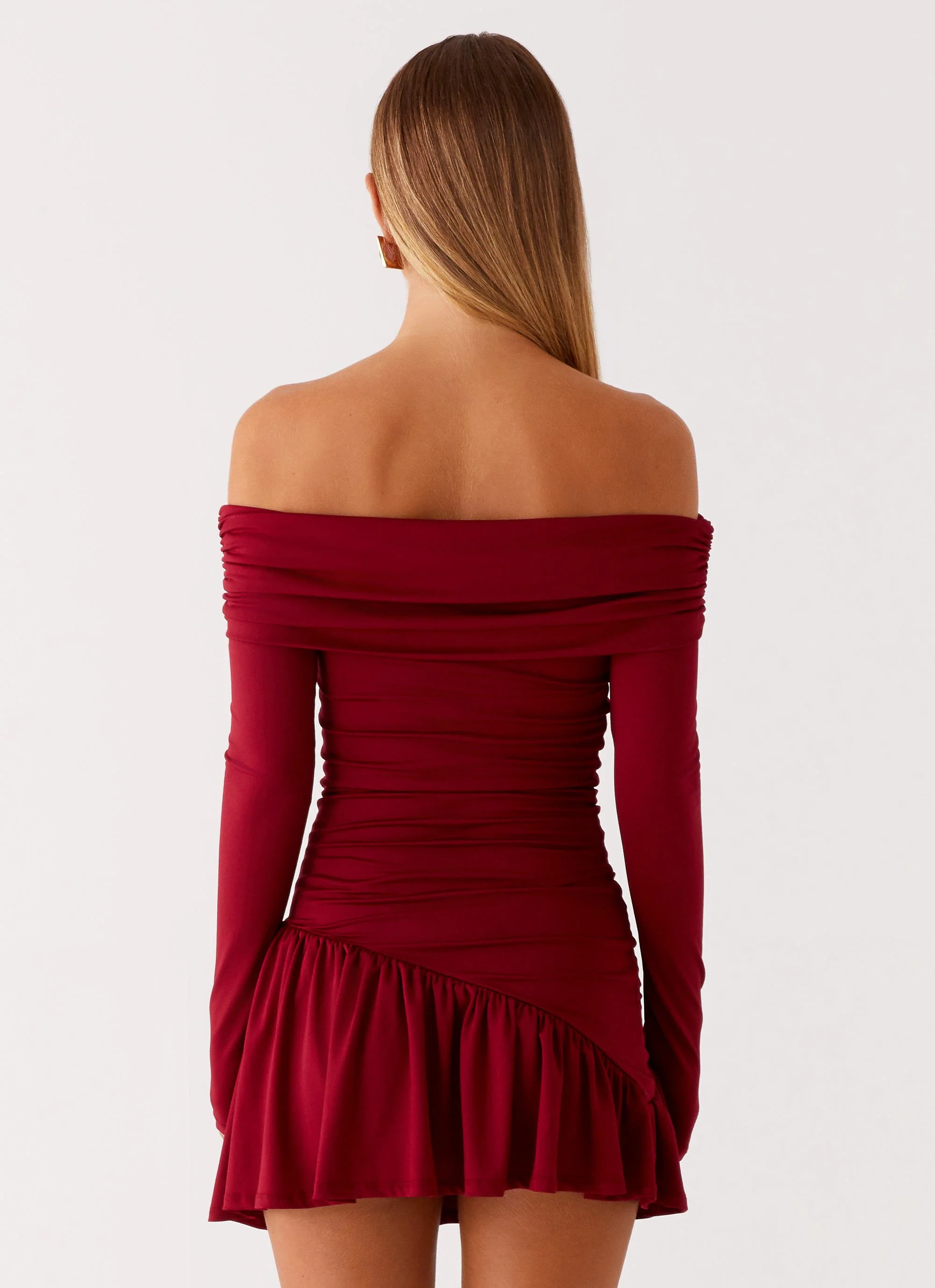 Grazia Mini Dress - Red - Image 4